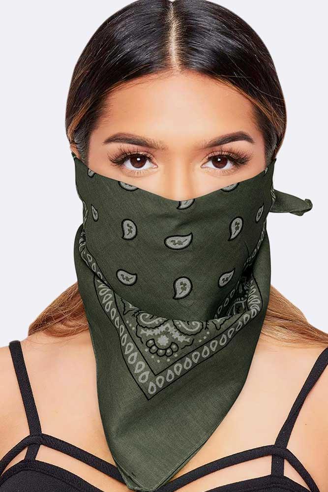 Paisley Bandana Cotton Scarf Headband Head Wear Mouth Protection Wrap Band Lot - Picture 27 of 63
