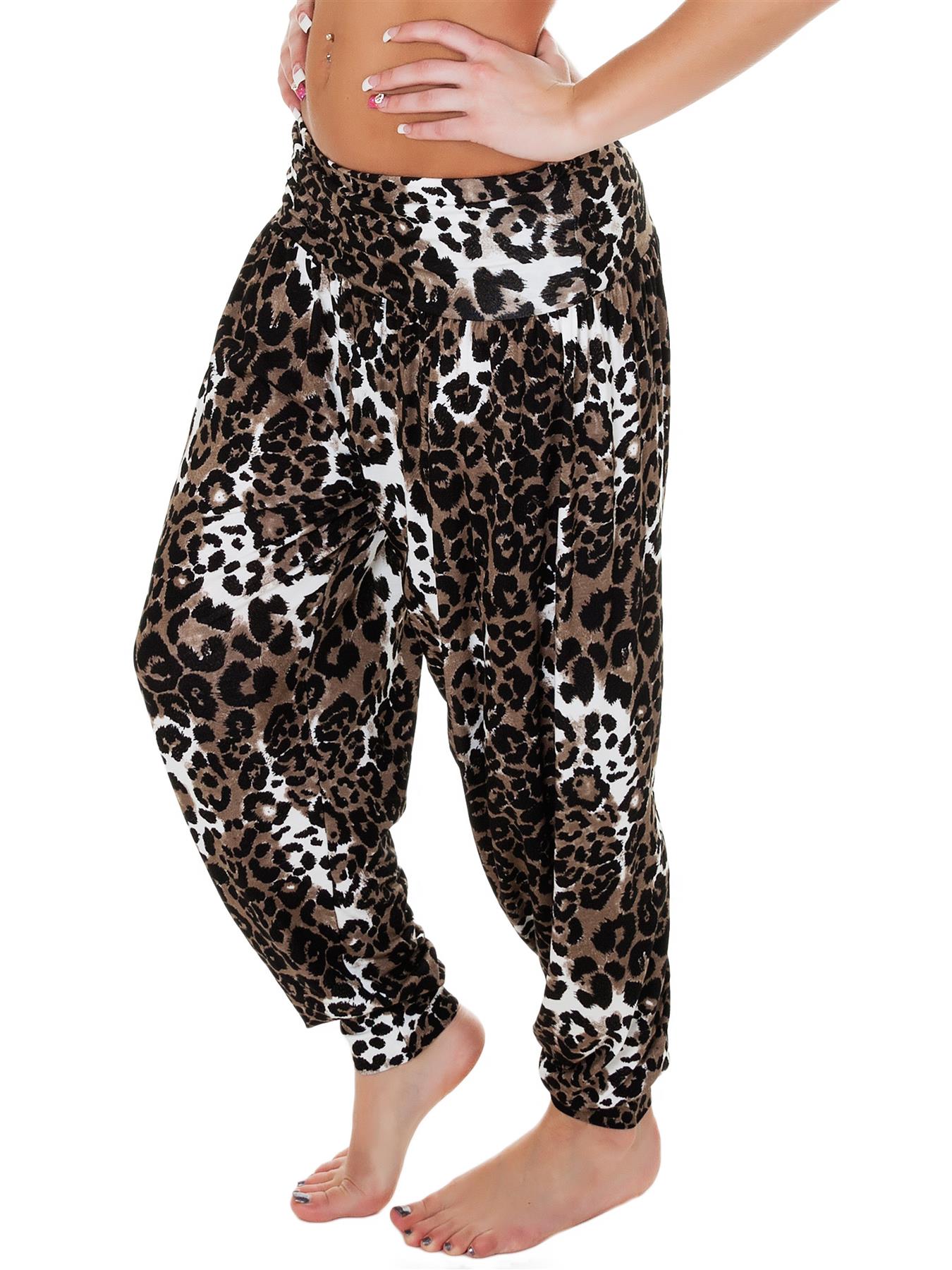 Womens Harem Ali Baba Full Pants Trousers Ladies Baggy Hareem Leggings Plus Size - Picture 32 of 143