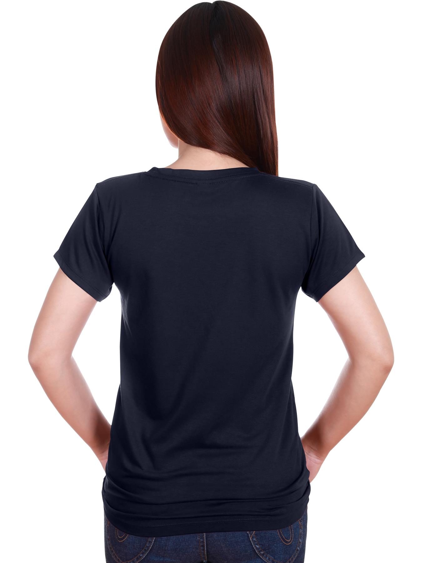 Fruit Of The Loom T Shirts Womens Ladies Plain Coloured Cotton Fitted Tee Shirt - Picture 13 of 35