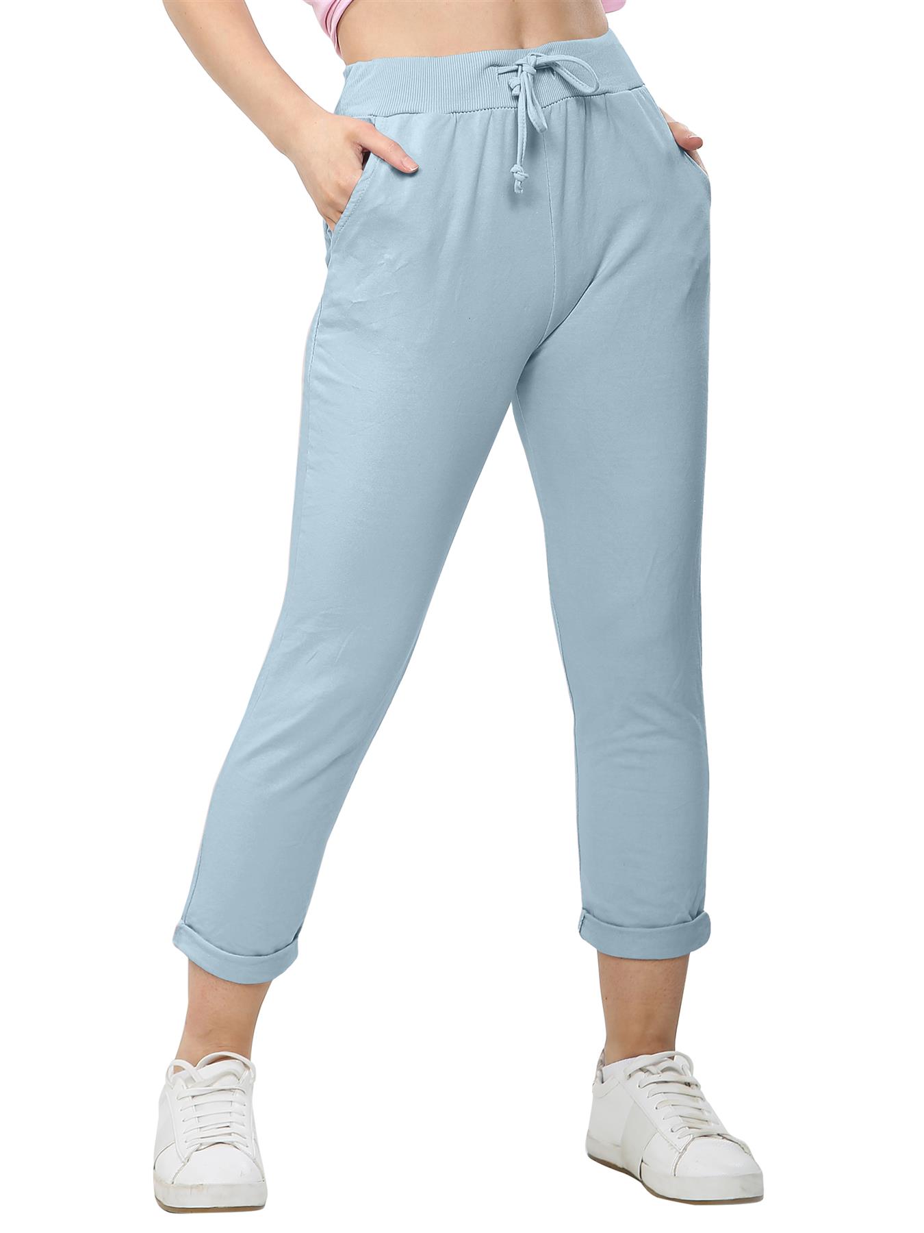 Women's Athletic Italian Trouser Pants for Active Yoga Comfy Jogging Bottoms - Picture 39 of 44