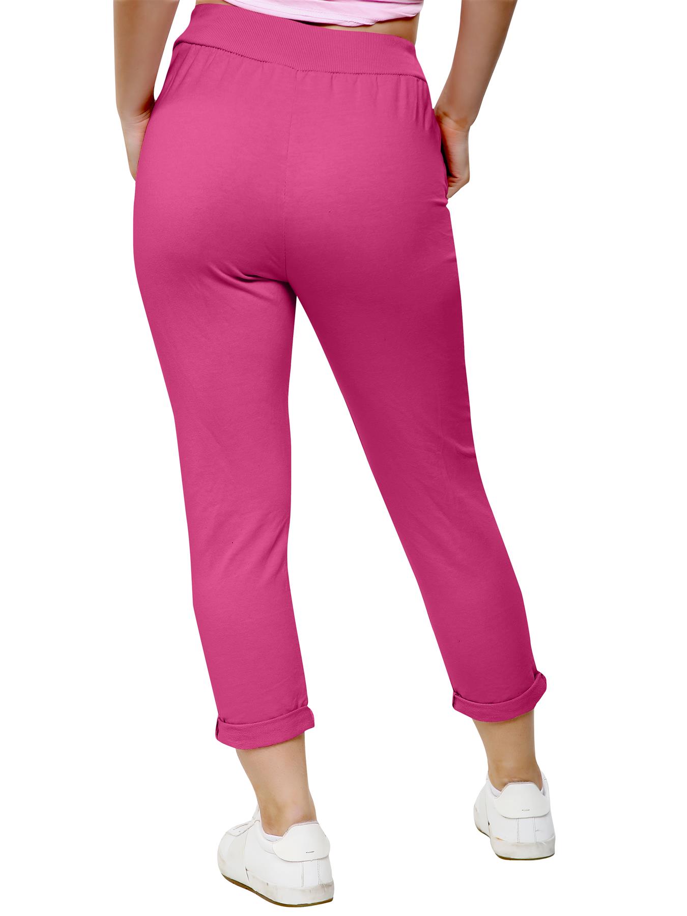 Women's Athletic Italian Trouser Pants for Active Yoga Comfy Jogging Bottoms - Picture 21 of 44