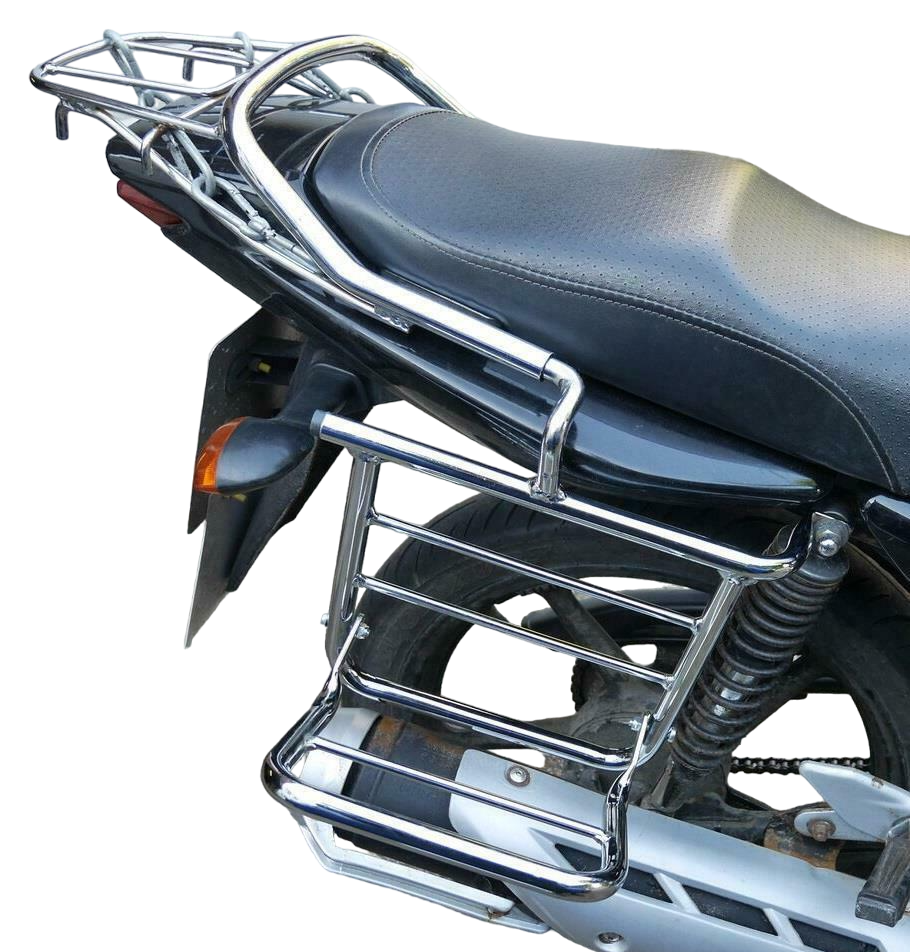 Yamaha YBR125 pannier racks 2011-2017 chrome-coated | eBay
