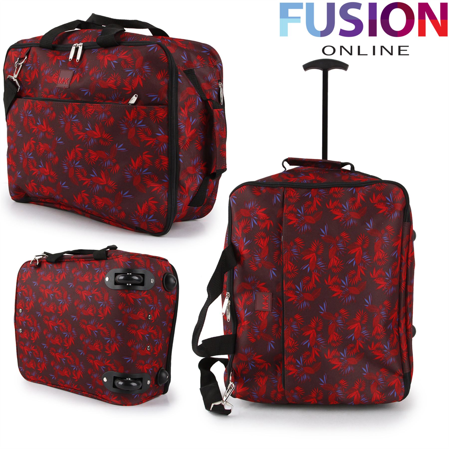 CABIN HAND LUGGAGE SUITCASE RYANAIR WHEELED TROLLEY TRAVEL CASE BAG