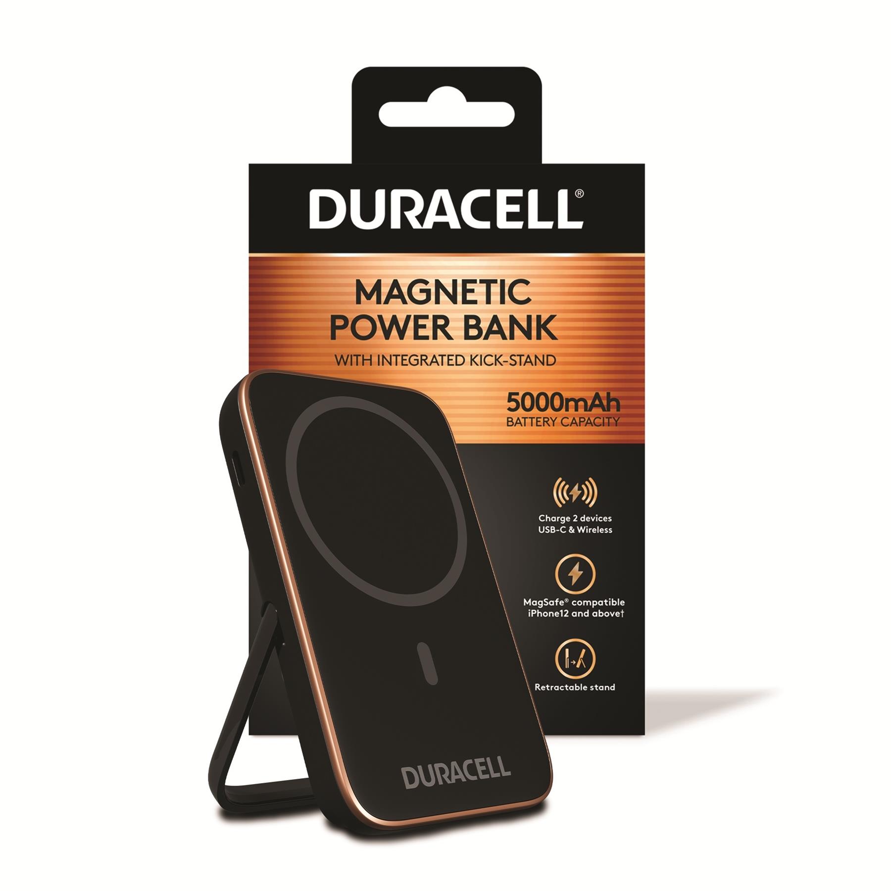 Duracell Magnetic Power Bank 5000mAh For MagSafe Apple Iphone Samsung USB C
