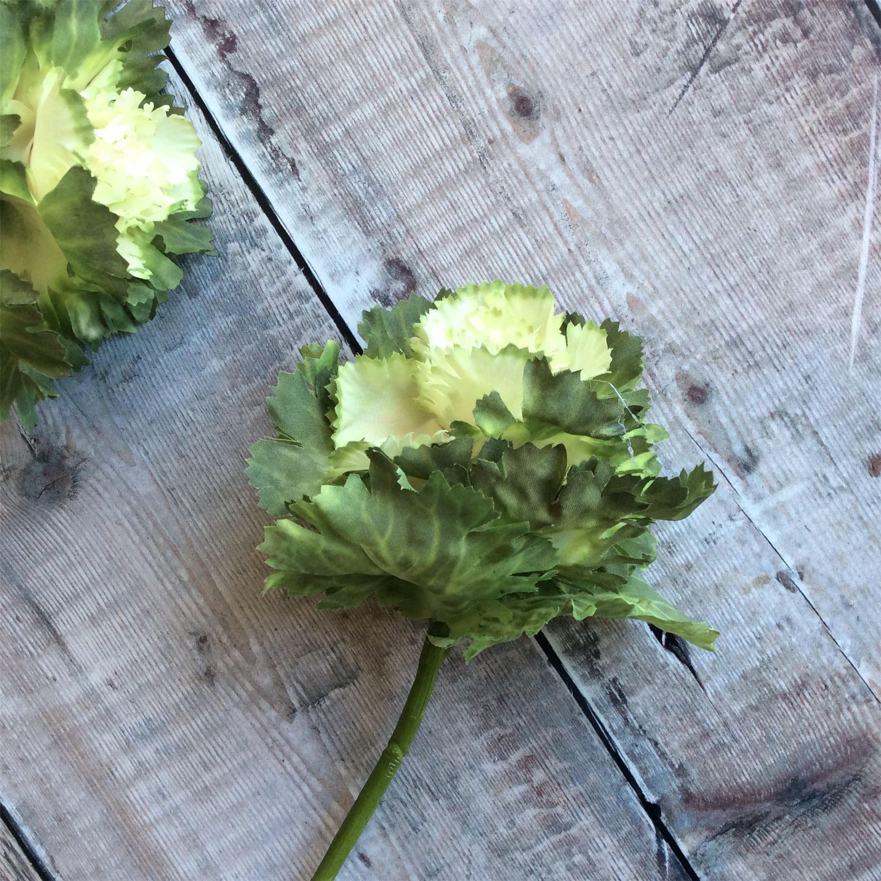 Artificial White Cabbage Flower Stem Gisela Graham eBay