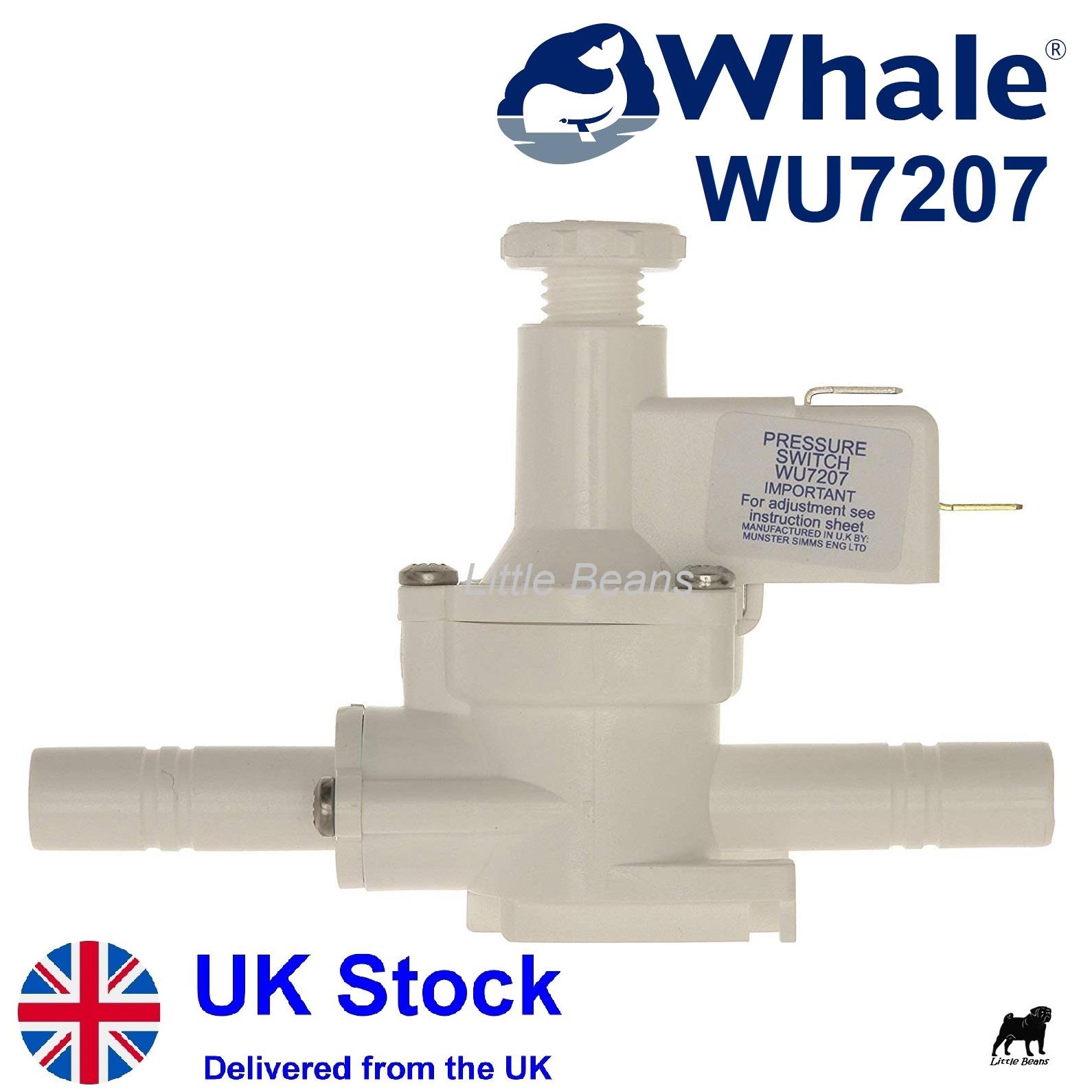 WHALE Grooved Inline Water Pressure Switch 12mm Caravan Motorhome Boat