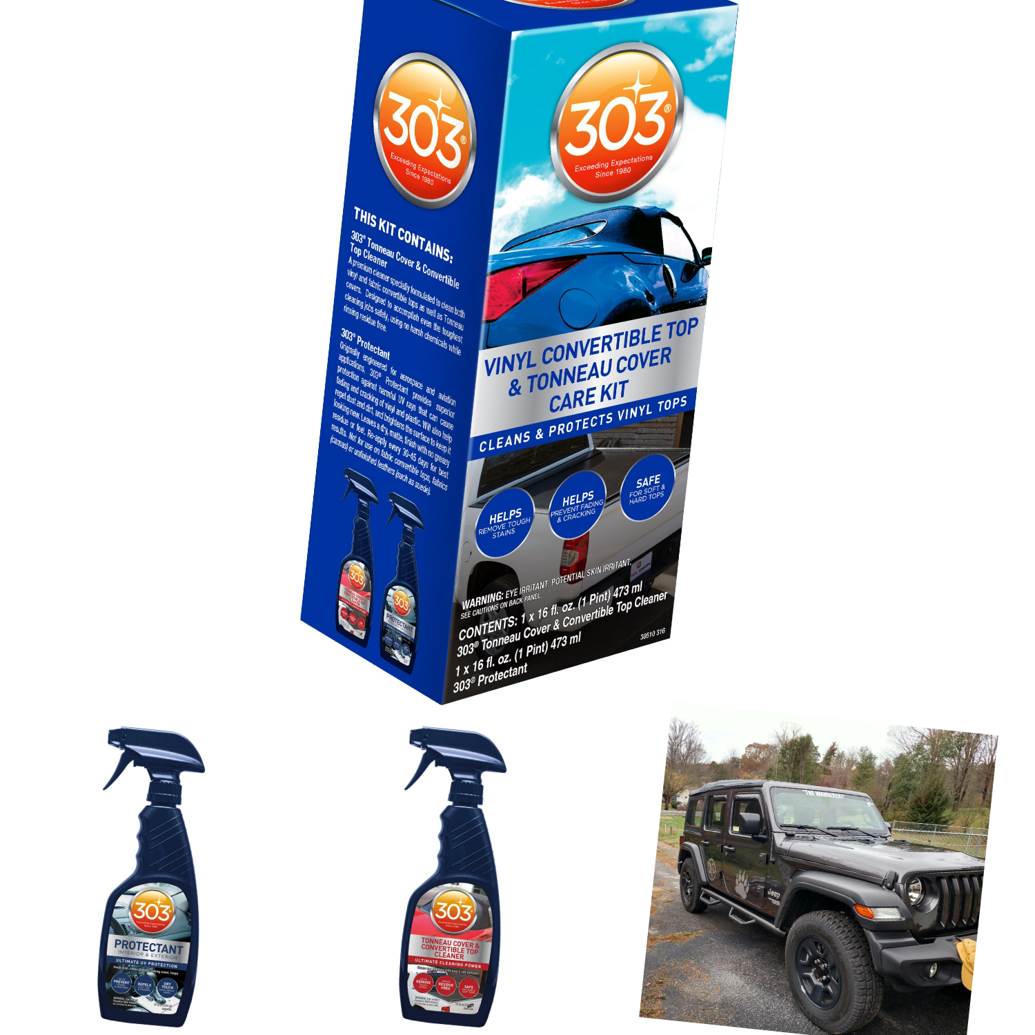 303 Convertible Vinyl Top Vehicle Car Cabrio Care Cleaning Kit for