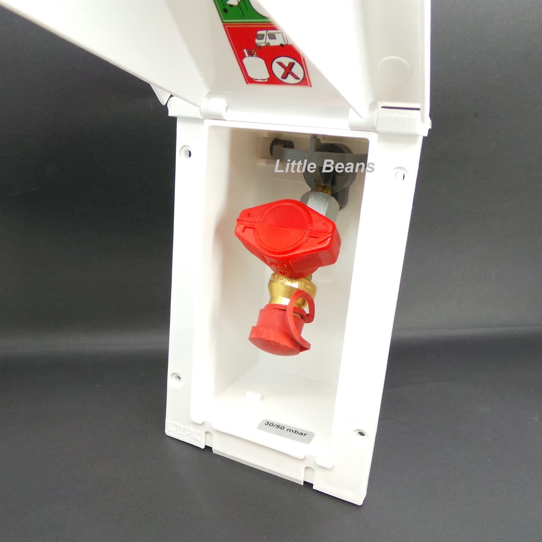 Caravan Gas Outlet Box BBQ Point c/w Nozzle 2004> Caravan Motorhome