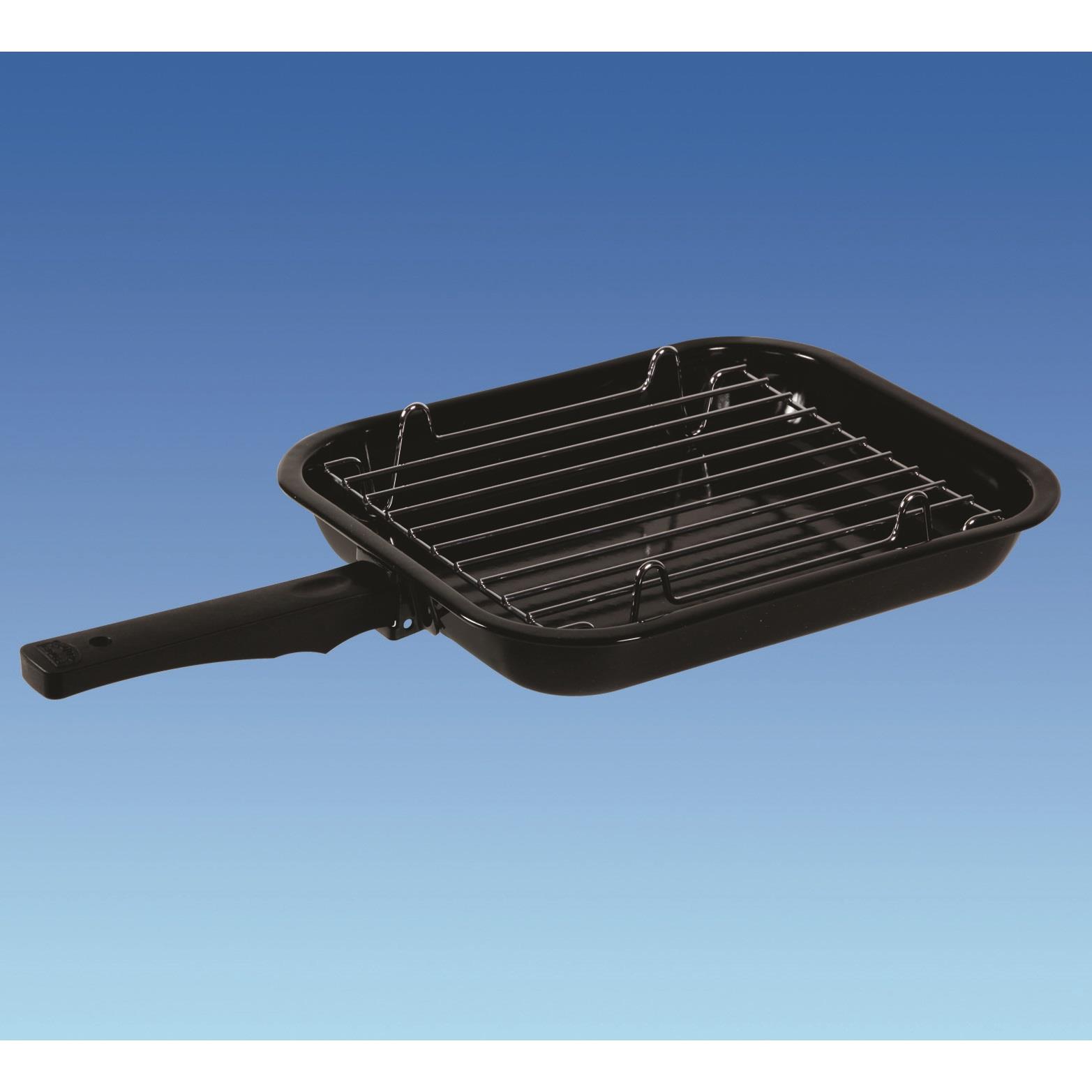Caravan Motorhome Oven Grill Pan With Removable Handle And Includes Pan