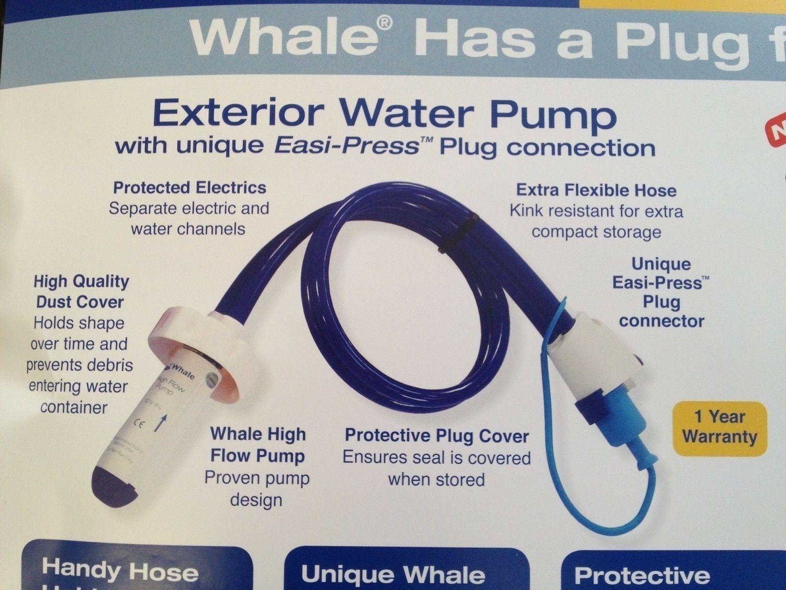 WHALE High Flow Truma Ultraflow Water Pump Assembley Caravan Motorhome