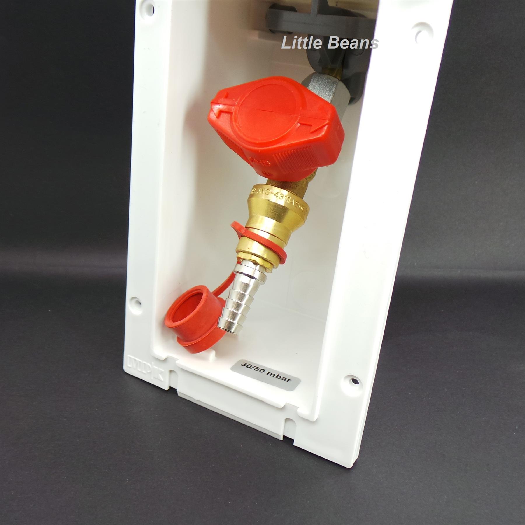 Caravan Gas Outlet Box BBQ Point c/w Nozzle 2004> Caravan Motorhome