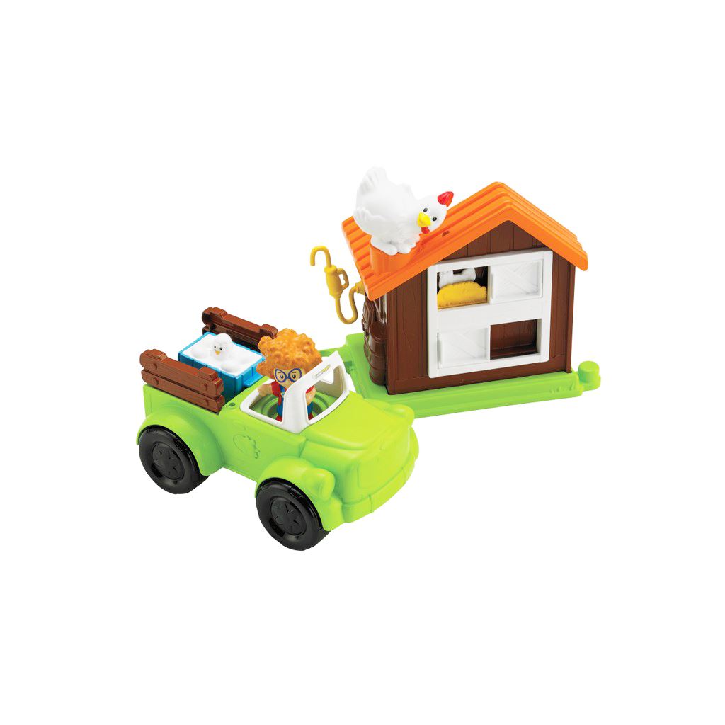 FISHER PRICE LITTLE PEOPLE FARM TRUCK & HOUSE TRACTOR & TRAILER FIGURE