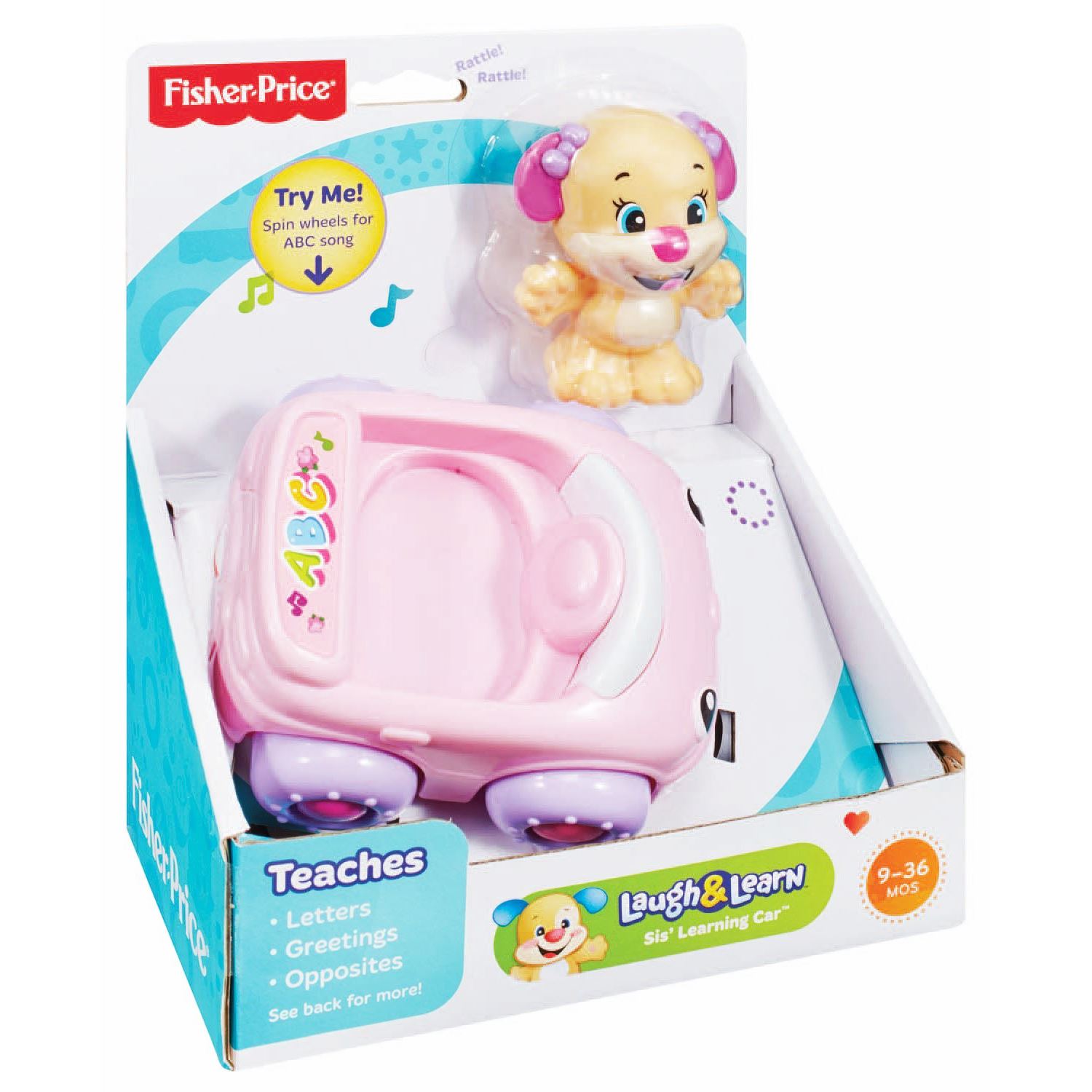 FISHER PRICE LAUGH AND LEARN, SIS, MONKEY’S & PUPPY’S LEARNING CAR