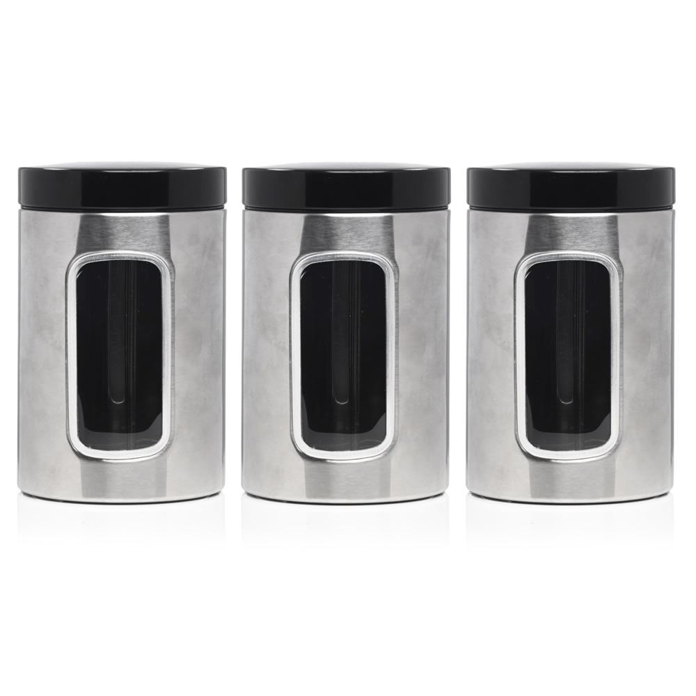 WILKO TEA COFFEE Sugar Storage Canister Set Of 3 £14.99 PicClick UK