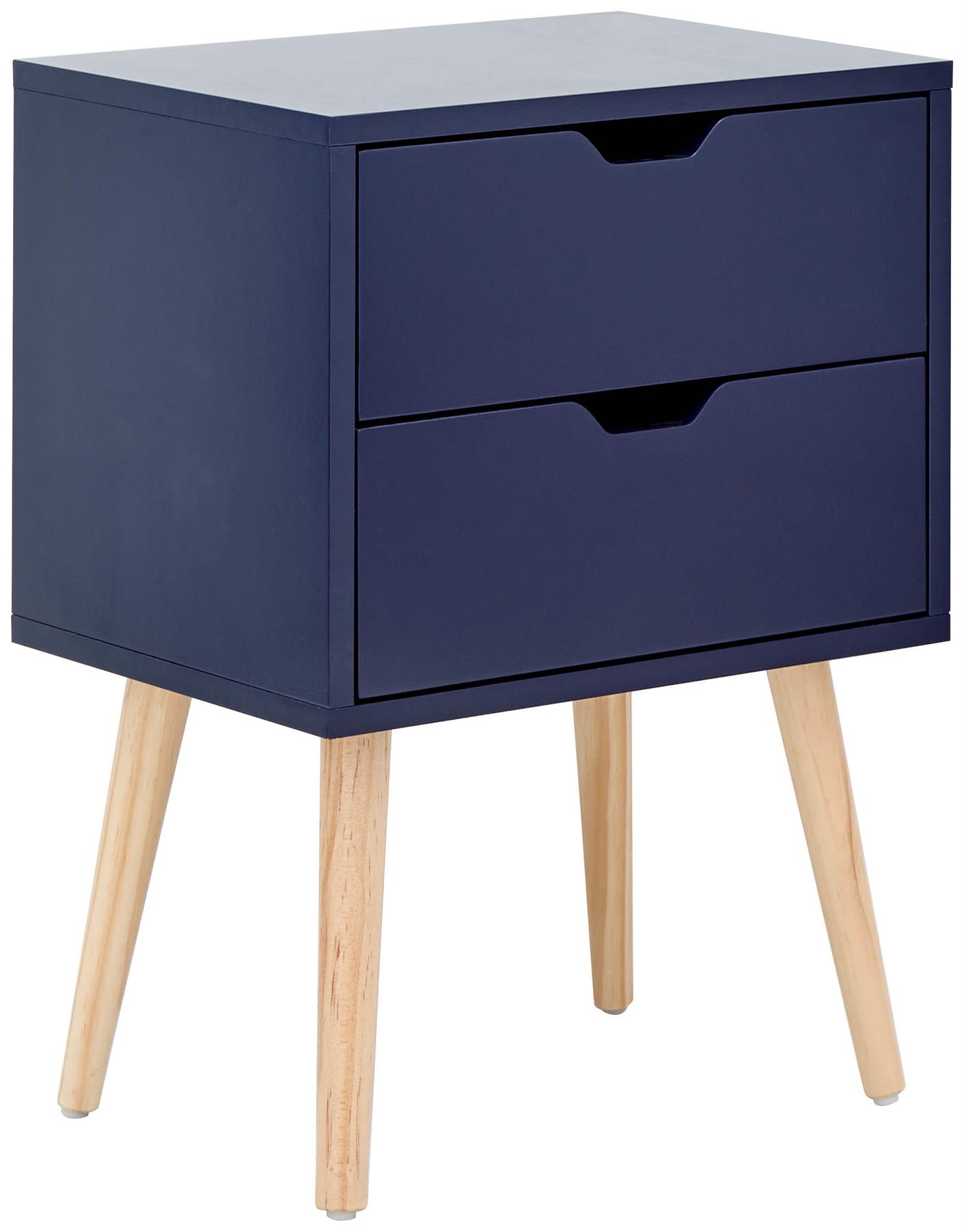 SINGLE 2DRAWER BEDSIDE TABLE LAMP SIDE CHEST STORAGE eBay