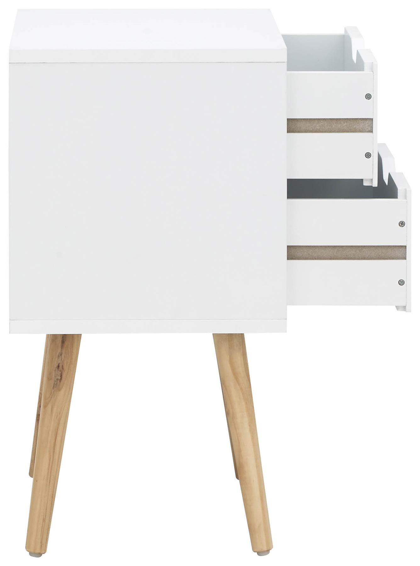 SINGLE 2DRAWER BEDSIDE TABLE LAMP SIDE CHEST STORAGE eBay