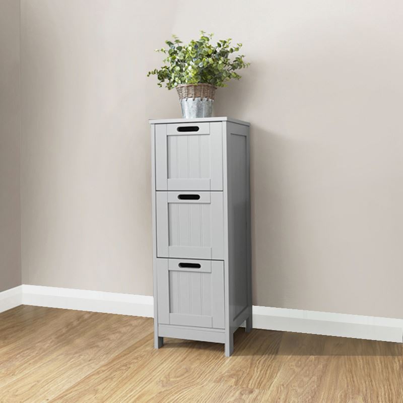 Colonial Range Bathroom 3 Drawer Slim Chest Cabinet Cupboard