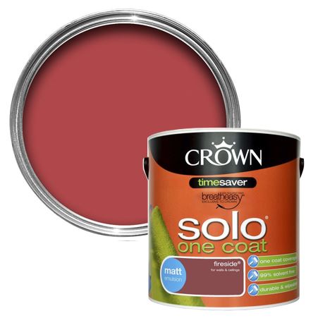 one coat emulsion paint MATT EMULSION TIME COAT ONE SOLO PAINT CROWN SAVER