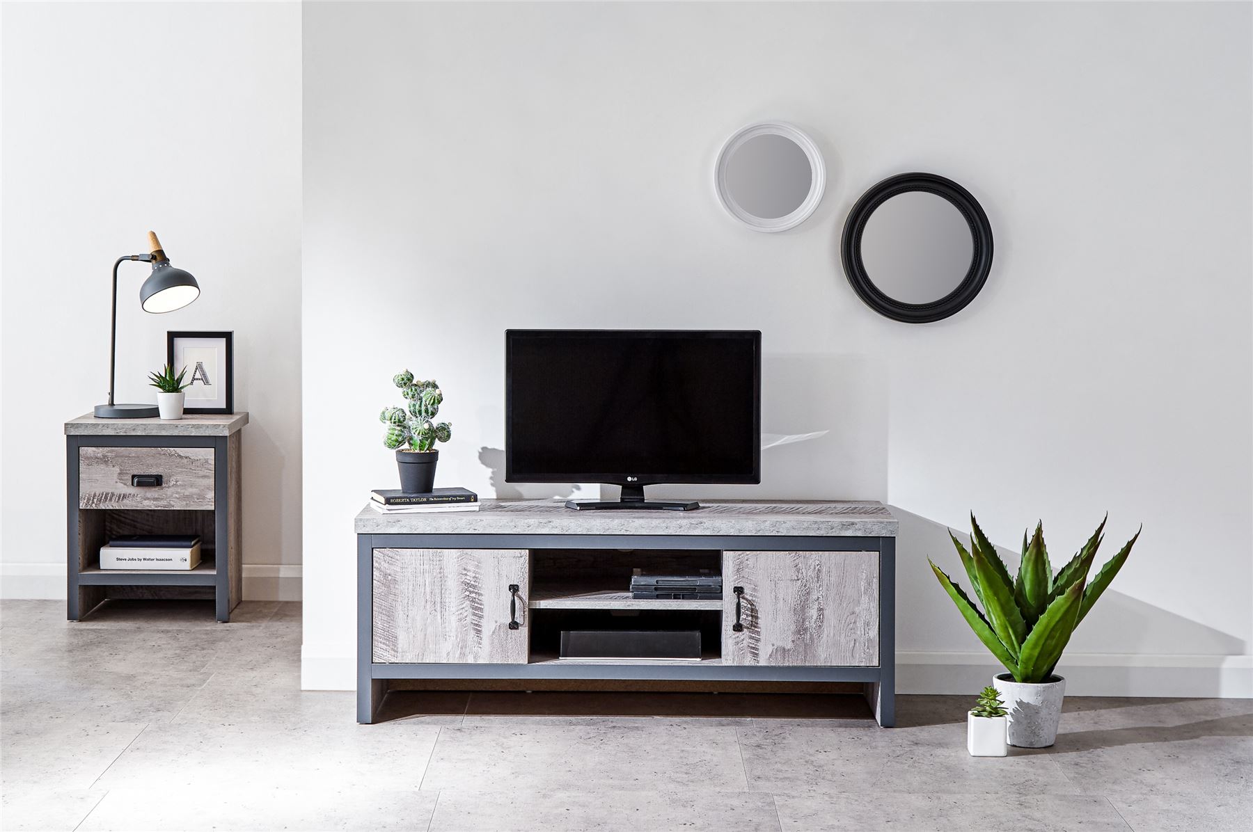 BOSTON RANGE SIDEBOARD Lamp Table Coffee Table Tv Unit Stand Grey £106.