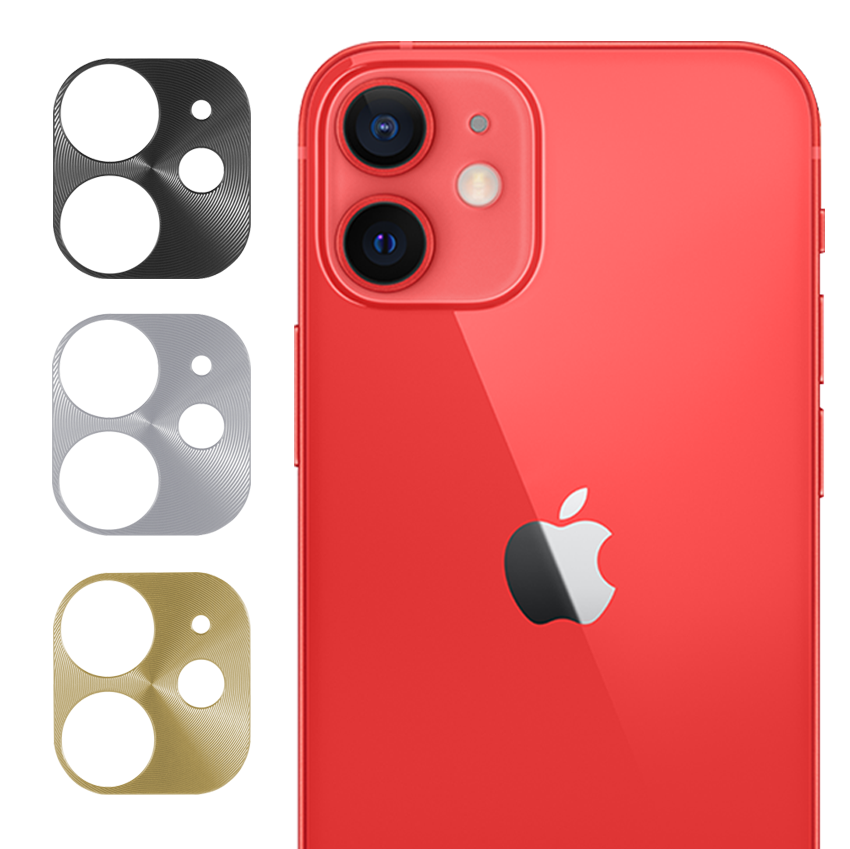 ALUMINIUM METALLIC BACK CAMERA LENS PROTECTOR REAR COVER FOR IPHONE 12