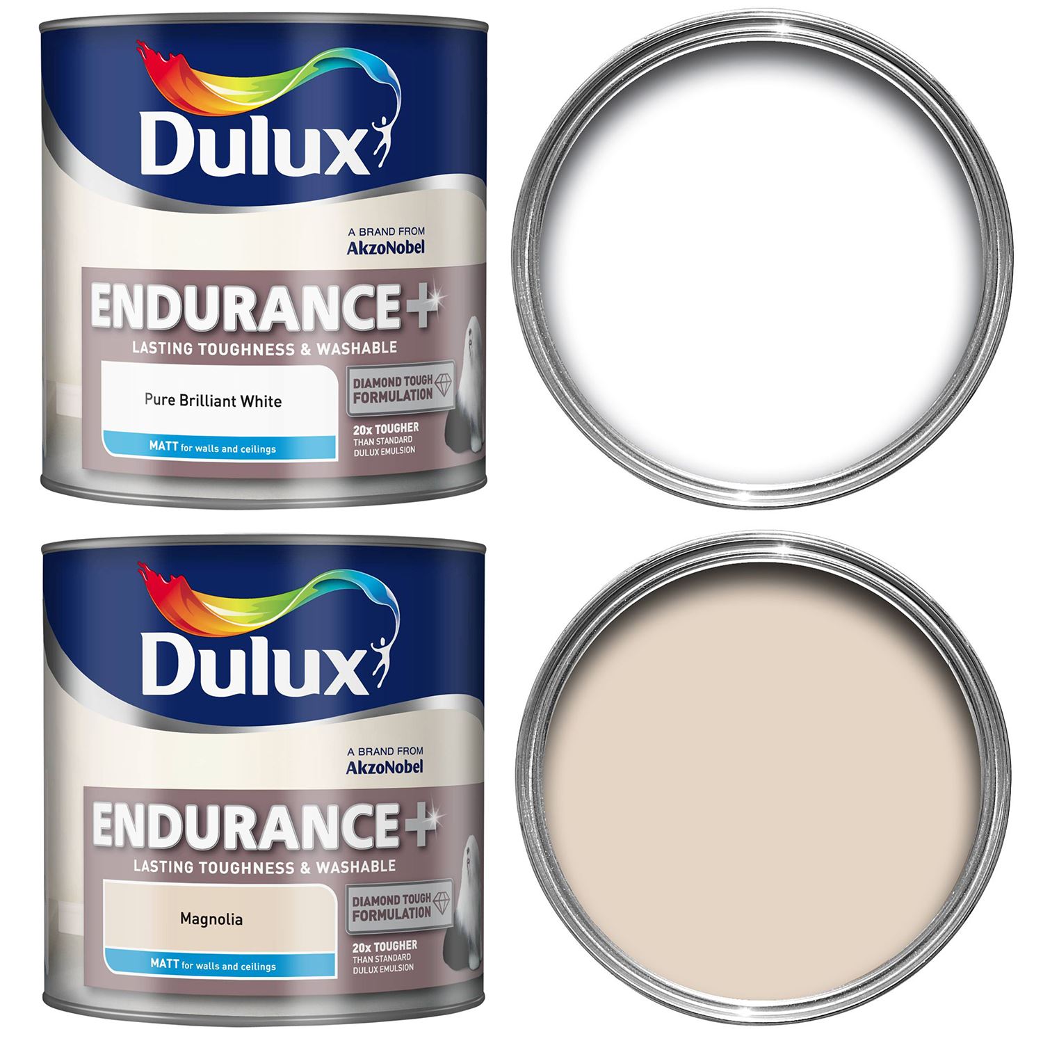 DULUX ENDURANCE+ MATT EMULSION PAINT TOUGHNESS & WASHABLE WALLS