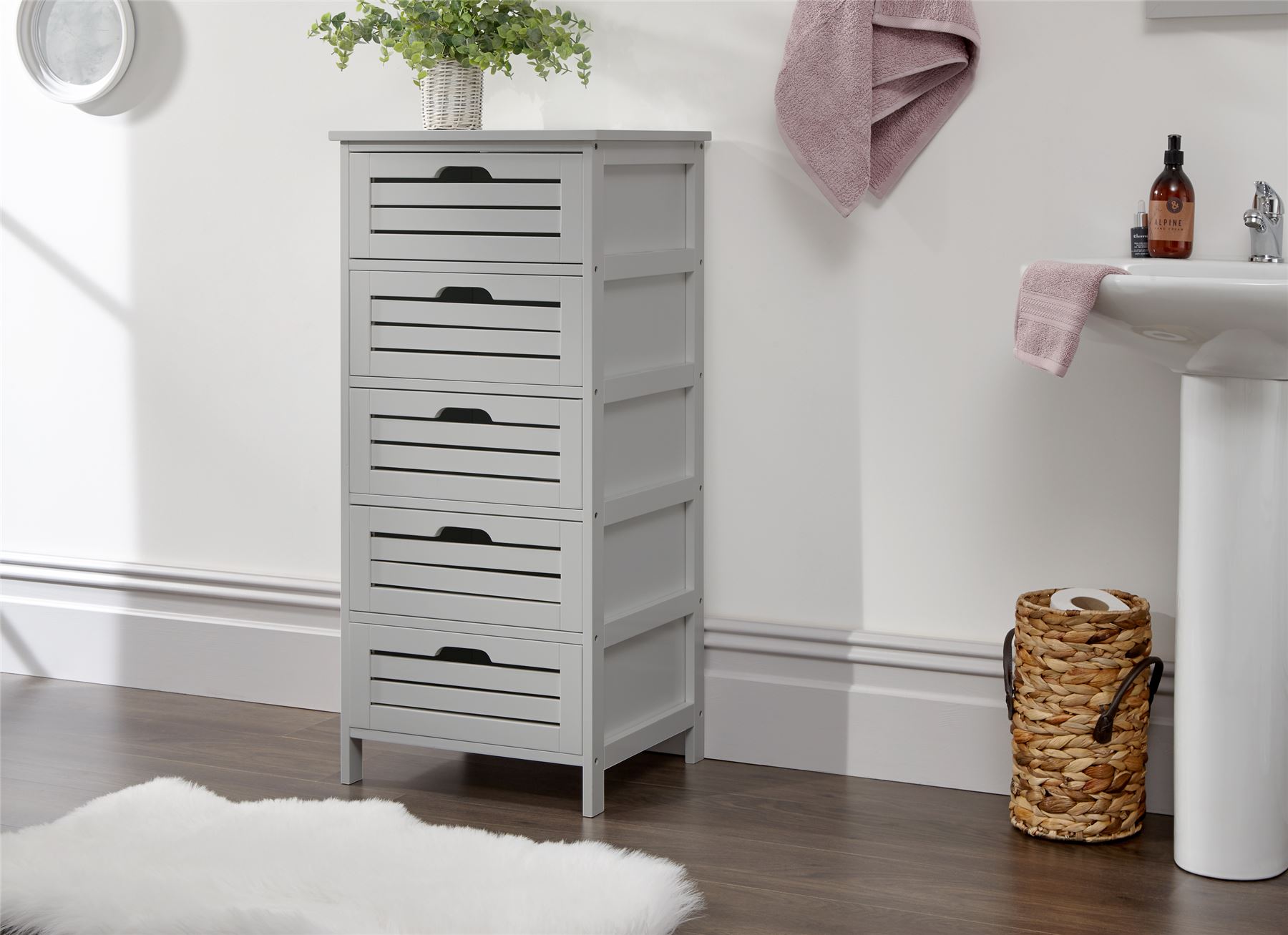BERGEN RANGE SHOE DRAWER CUPBOARD BATHROOM