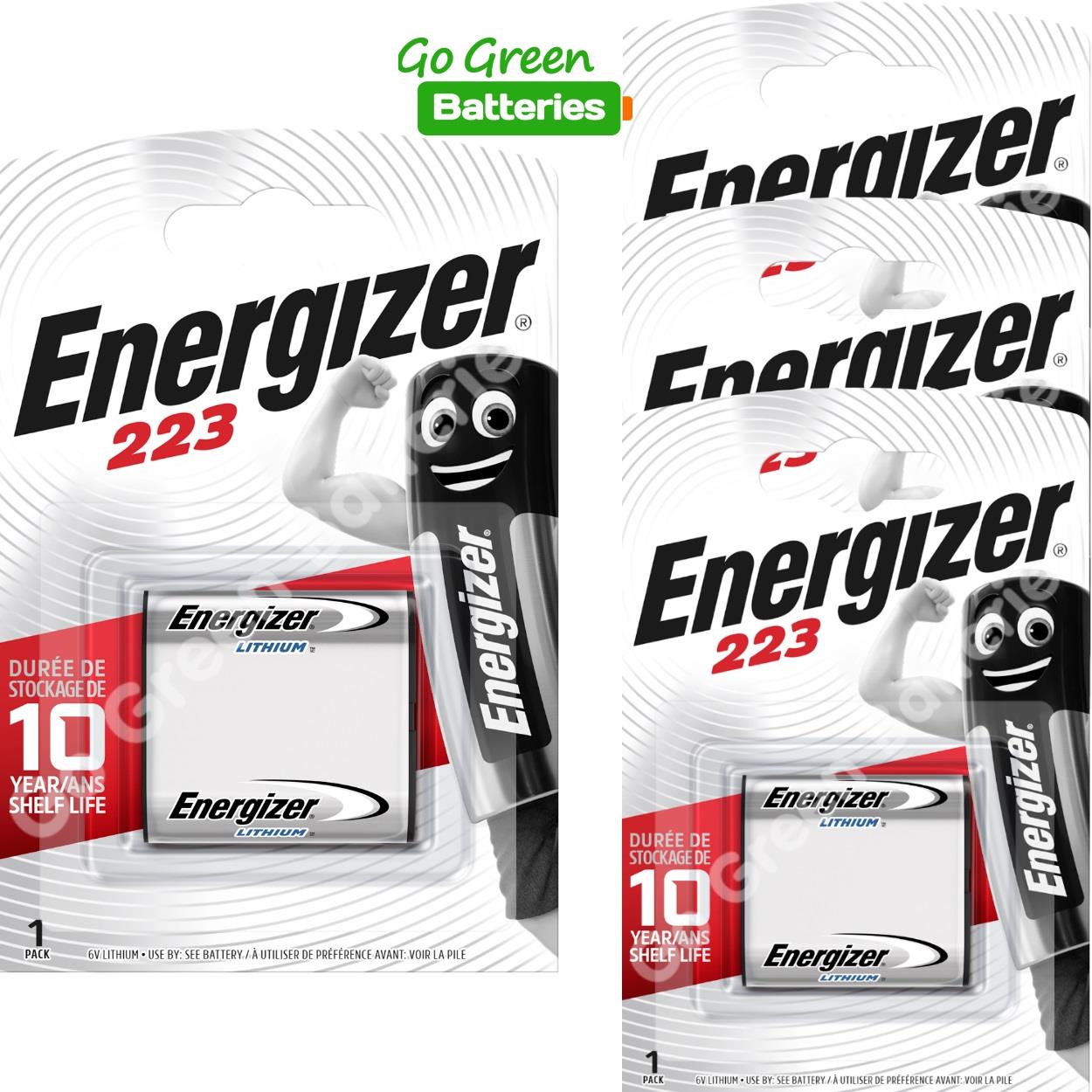 4 x Energizer 223 6V Lithium Photo Battery CR223 DL223 eBay