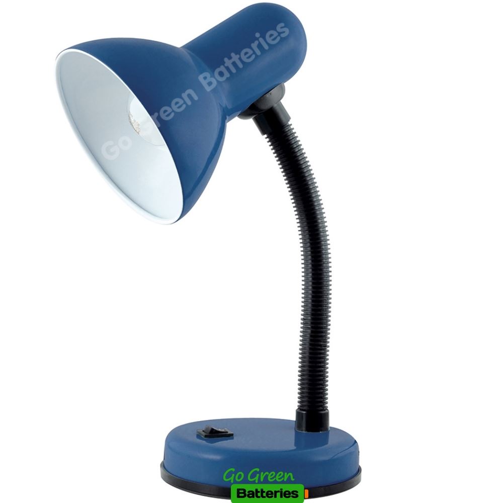 blue reading lamp