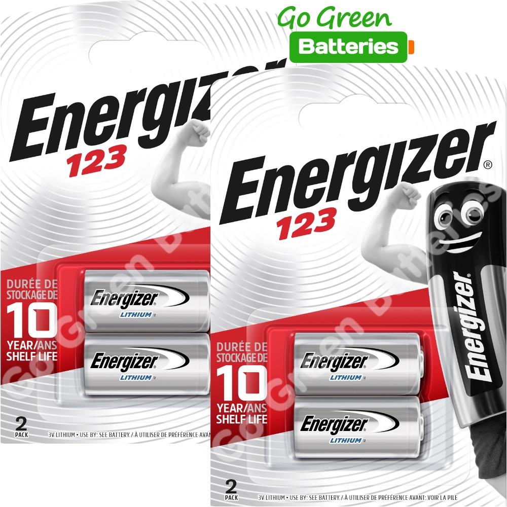 4 x Energizer CR123A CR123 123 3v Lithium Photo Battery eBay