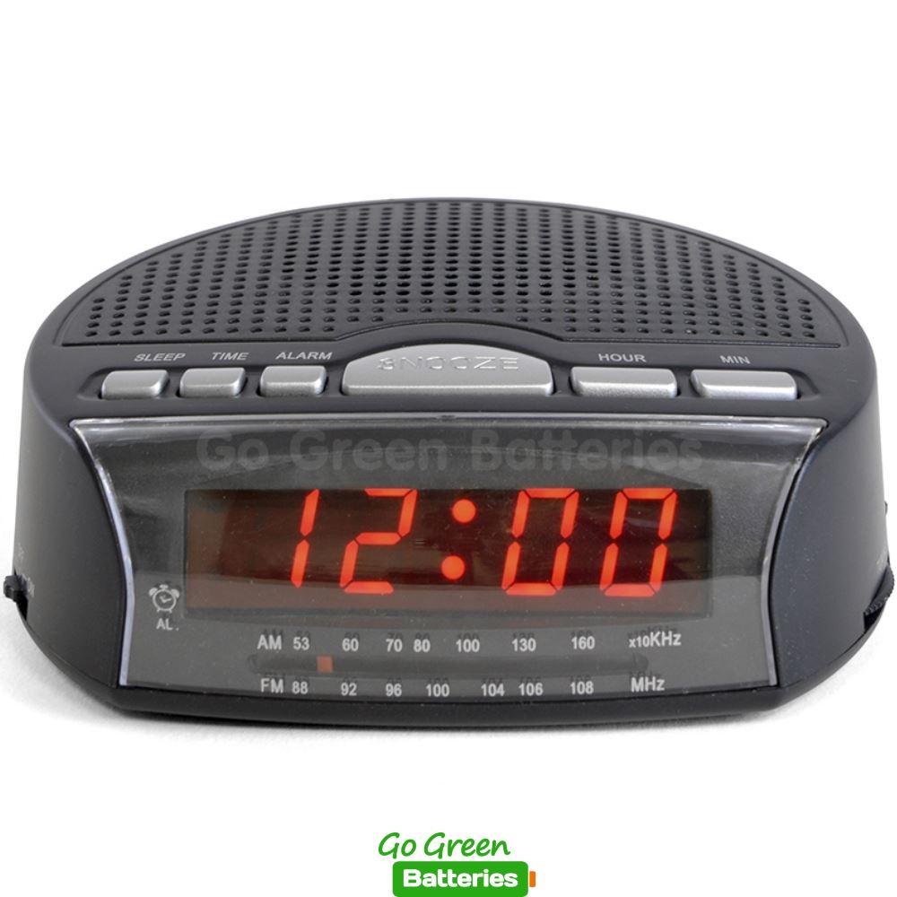 Lloytron AM/FM Radio Alarm Clock LED Display Bedside with Sleep Timer