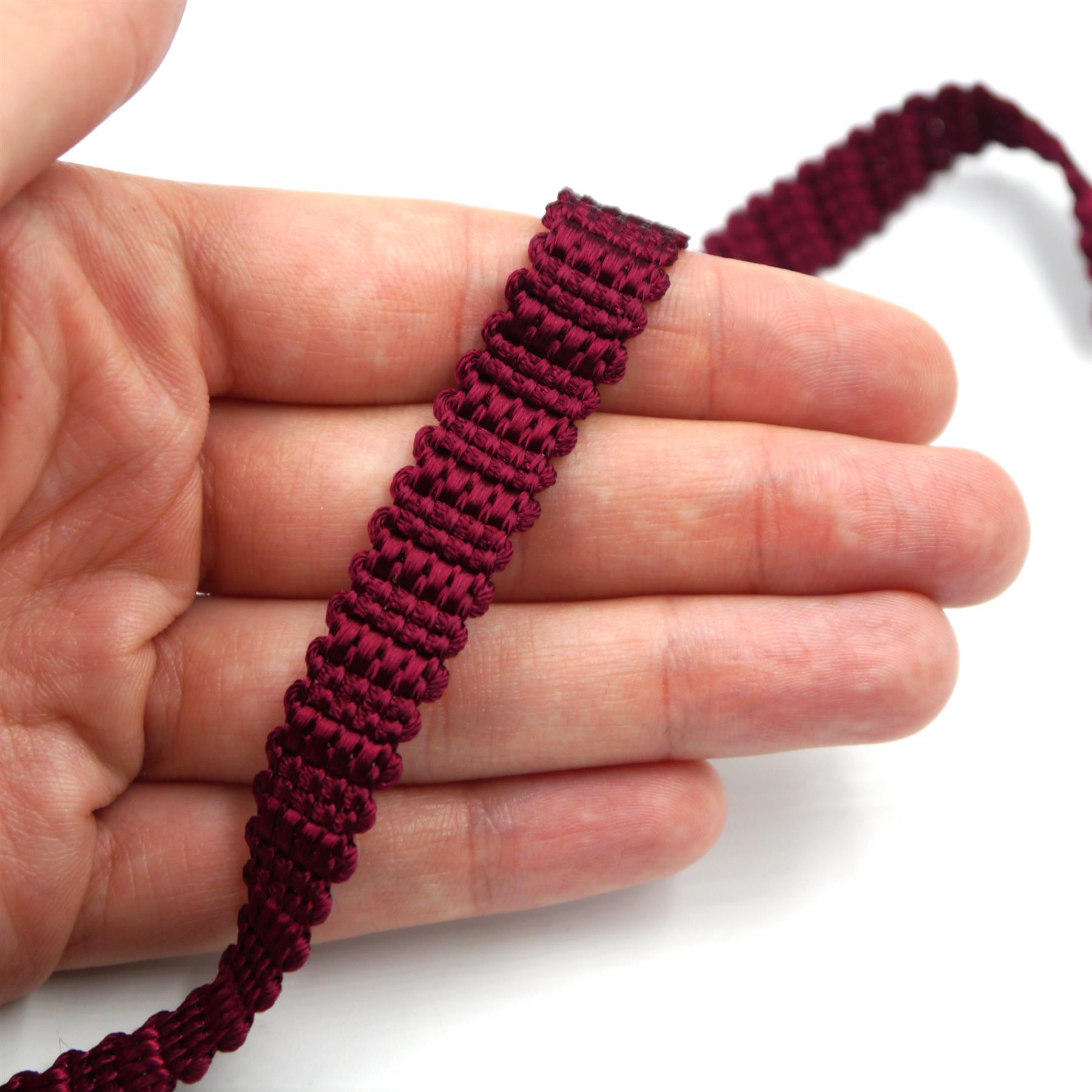 Decorative Woven Gimp Braid 10mm x 1m - 6892 - Available in 7 Variants - Picture 8 of 8