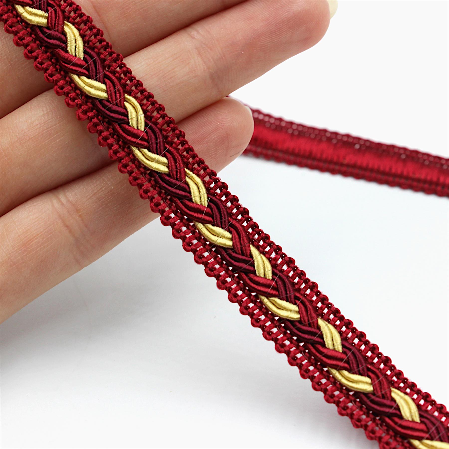 Gimp Braid With Small Plait 12mm x1m - 9844 - Available In 41 Variants - Picture 16 of 51