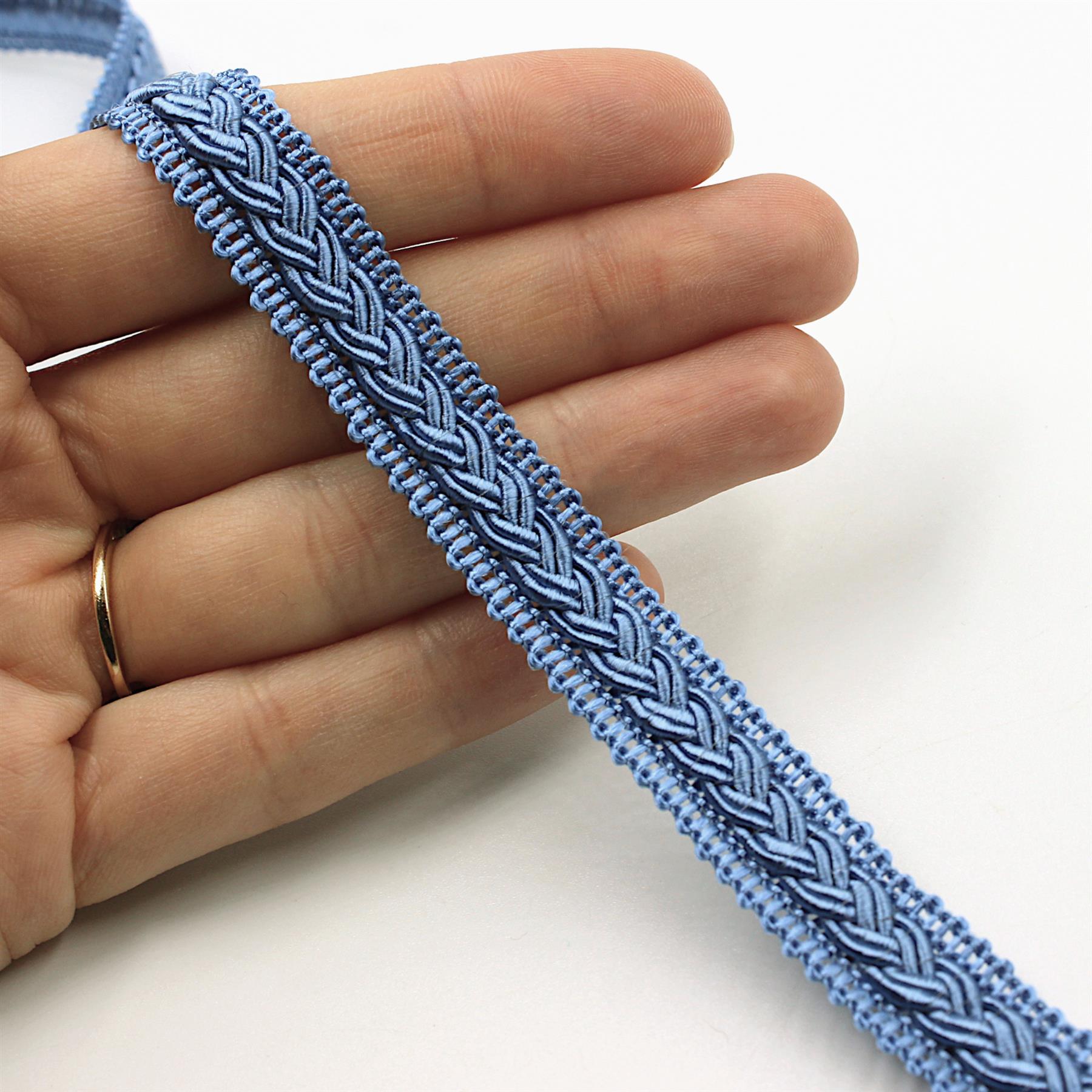 Gimp Braid With Small Plait 12mm x1m - 9844 - Available In 41 Variants - Picture 22 of 51