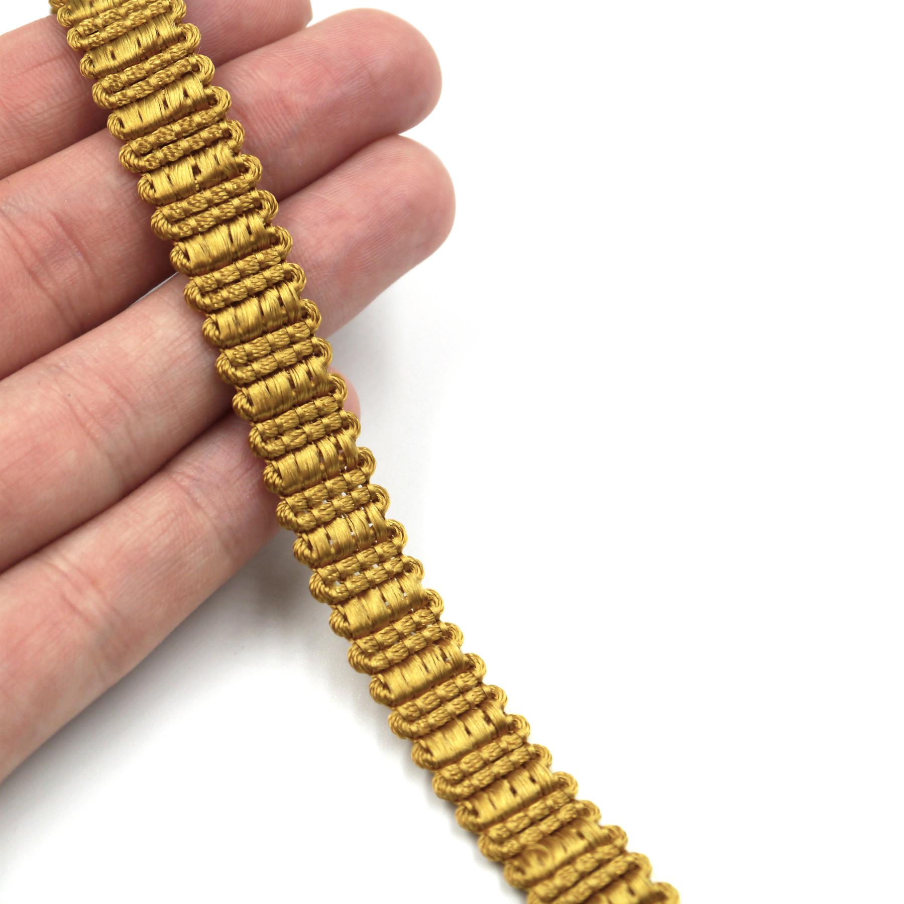 Decorative Woven Gimp Braid 10mm x 1m - 6892 - Available in 7 Variants - Picture 4 of 8