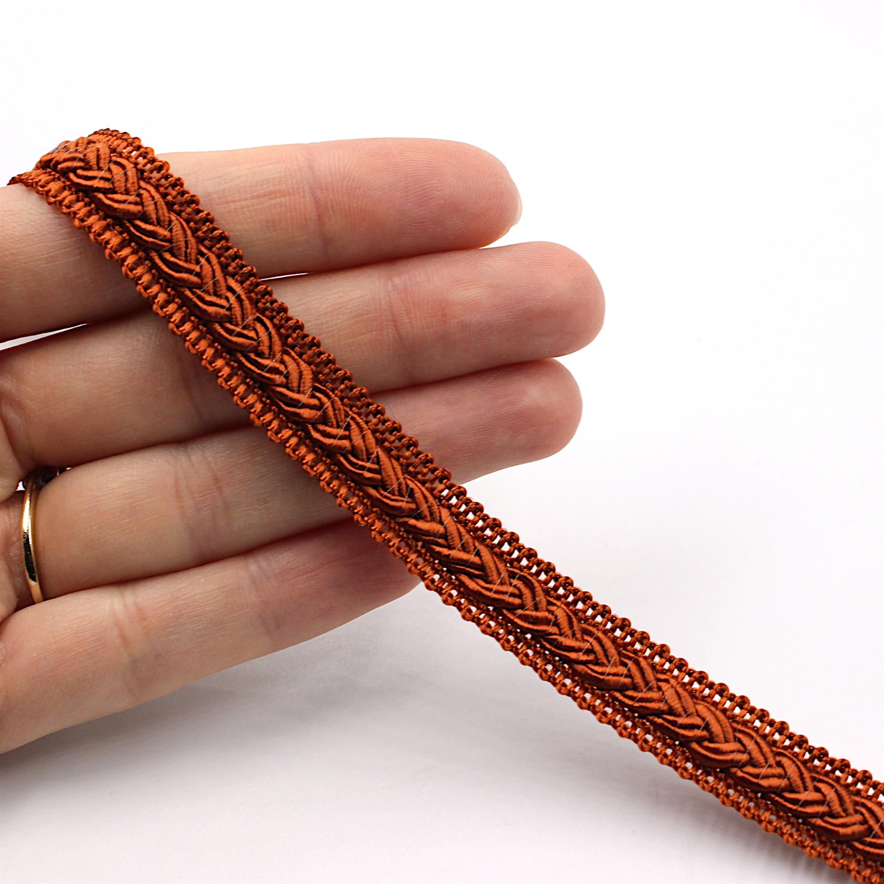Gimp Braid With Small Plait 12mm x1m - 9844 - Available In 41 Variants - Picture 15 of 51