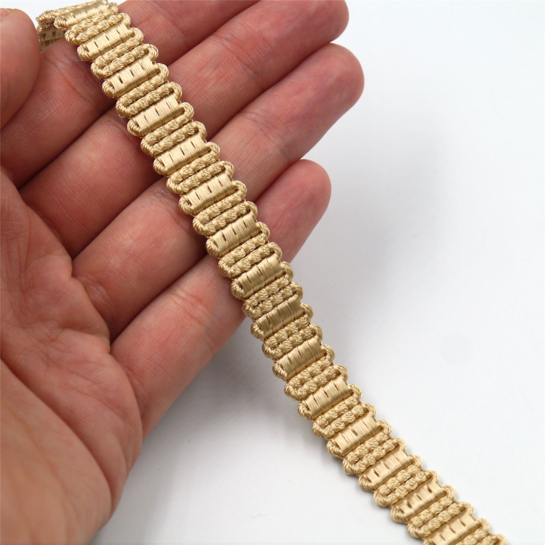 Decorative Woven Gimp Braid 10mm x 1m - 6892 - Available in 7 Variants - Picture 3 of 8