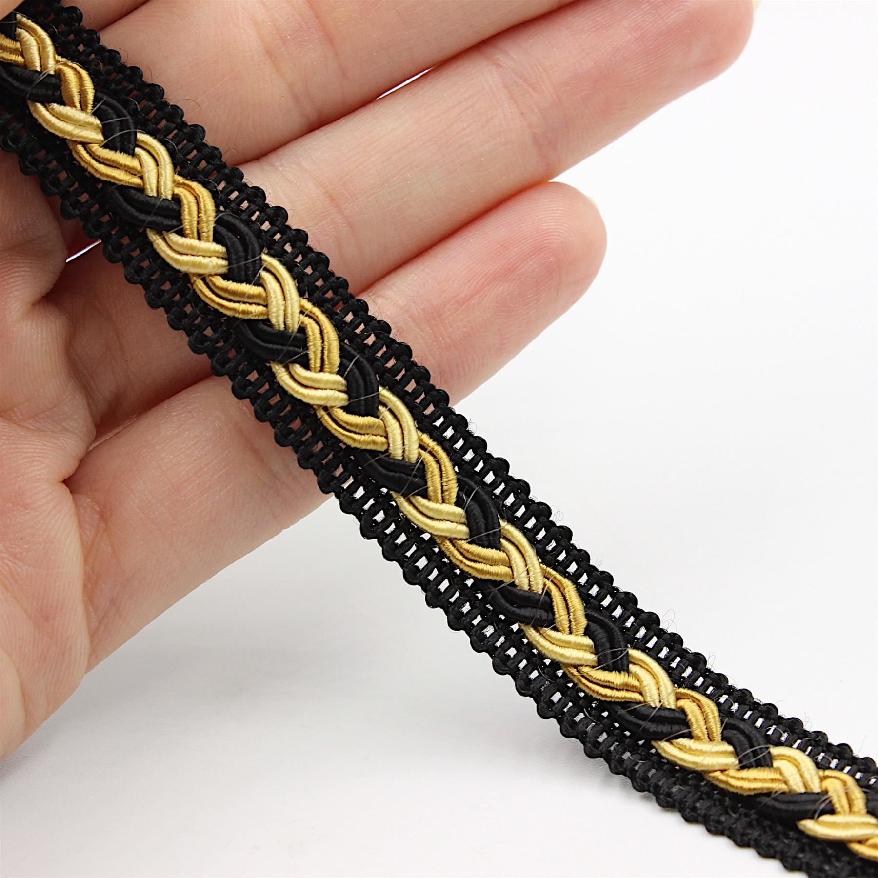 Gimp Braid With Small Plait 12mm x1m - 9844 - Available In 41 Variants - Picture 13 of 51