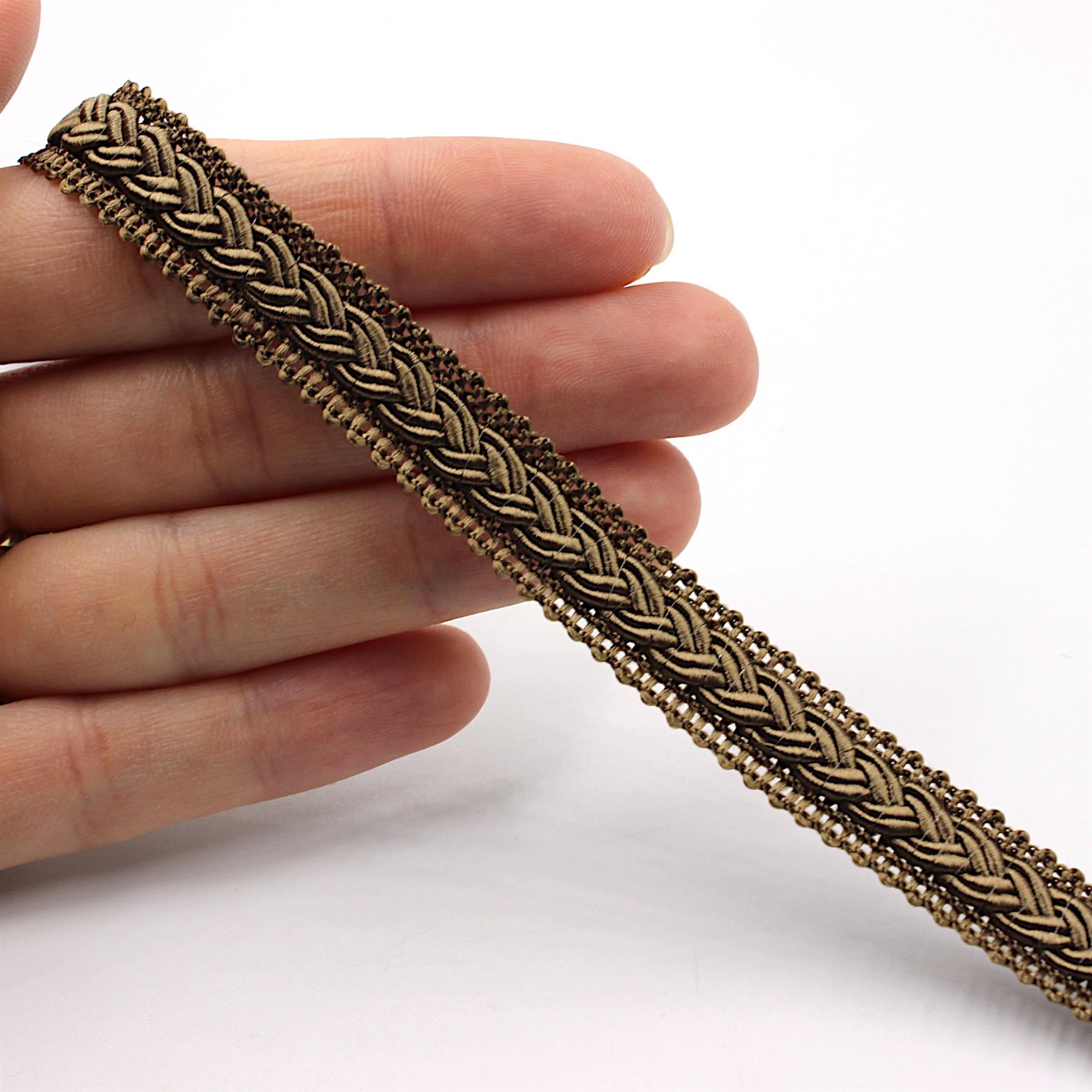 Gimp Braid With Small Plait 12mm x1m - 9844 - Available In 41 Variants - Picture 20 of 51