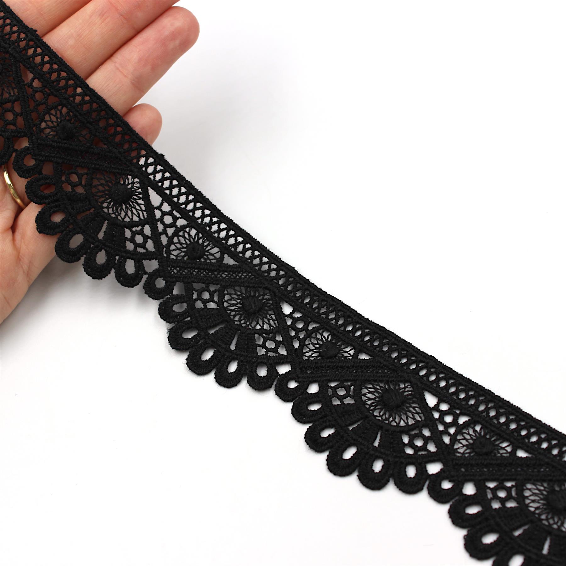 Fan Guipure Lace 42mm x 1m - 5549 - Picture 2 of 3