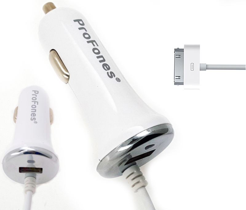Car Charger for iPhone 4G 3Gs iPod Nano6 Touch iTouch
