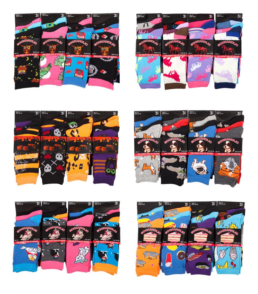 L074 LADIES GIRLS 12prs HALLOWEEN PUMPKIN DESIGN SOCKS COTTON BLEND FESTIVE SOCK
