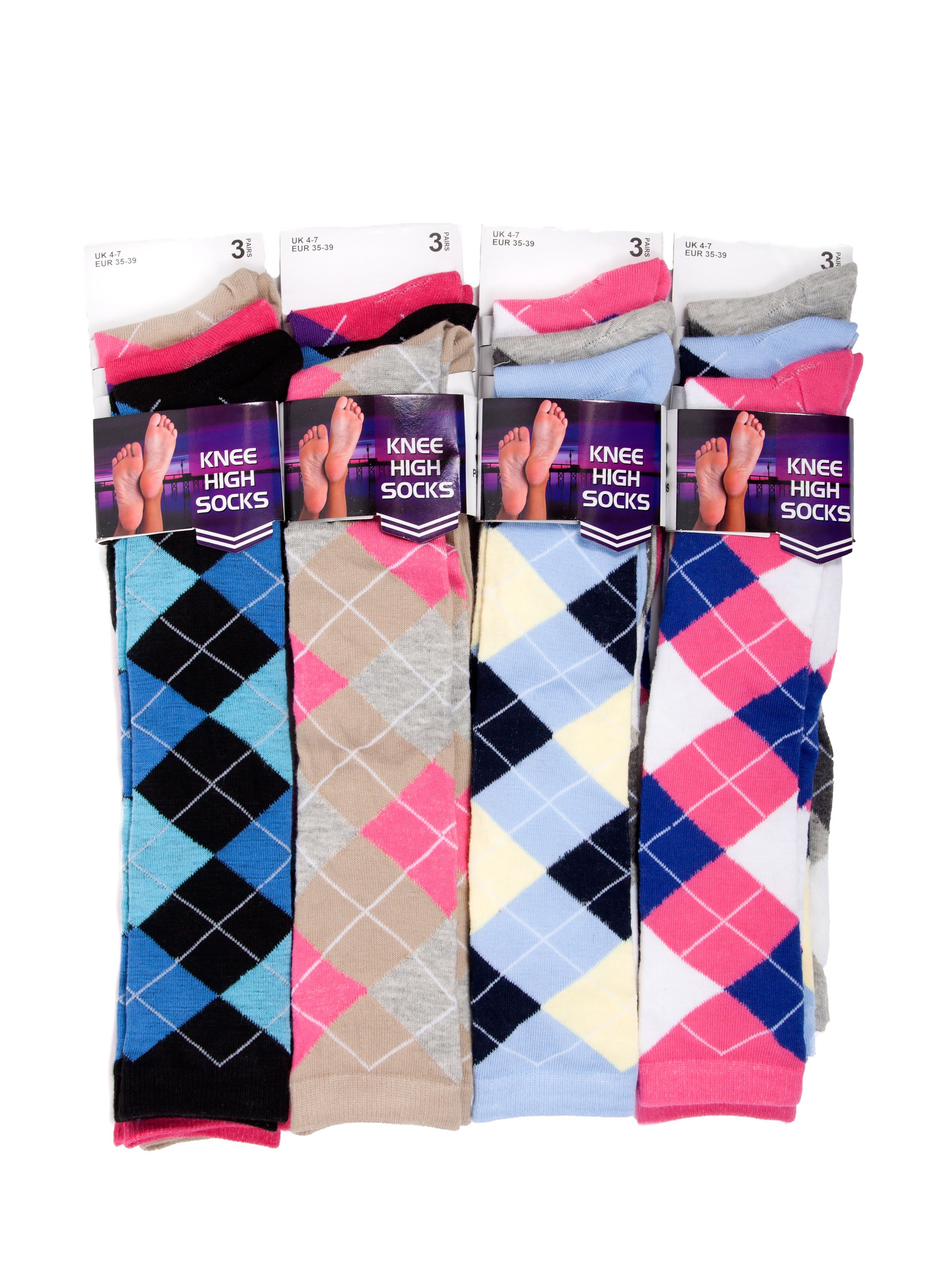 Ladies Girls knee High Horse Riding Cotton Rich Socks Equestrian Riding Socks.