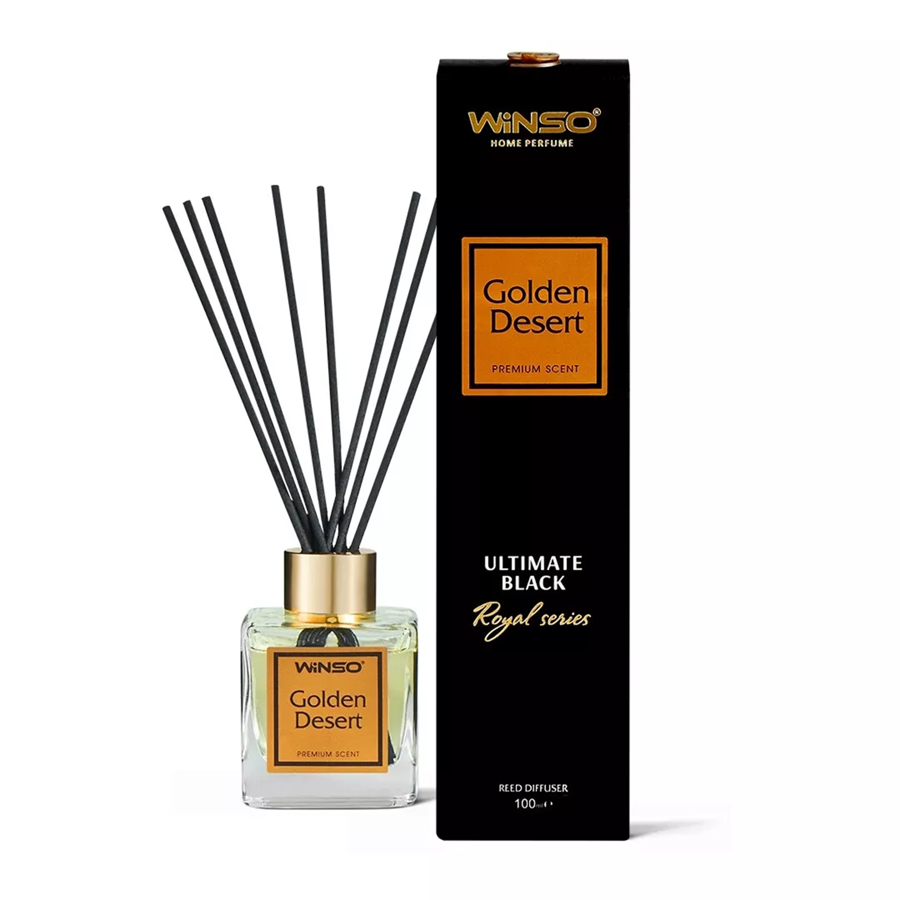 Winso Reed Diffuser Premium Golden Desert Scent Royal Series Perfume 100ml