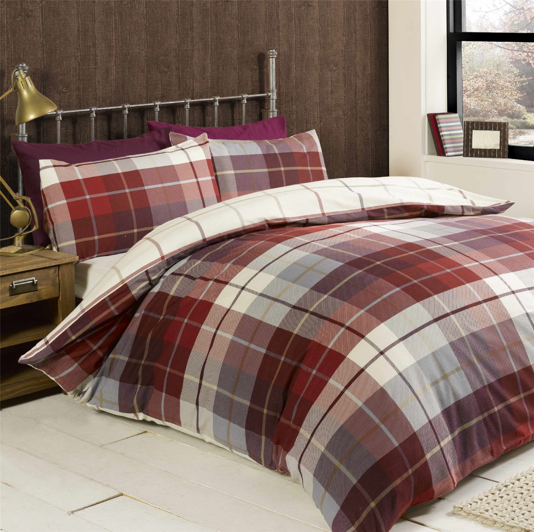 Lomond Check Flannellette Duvet Set