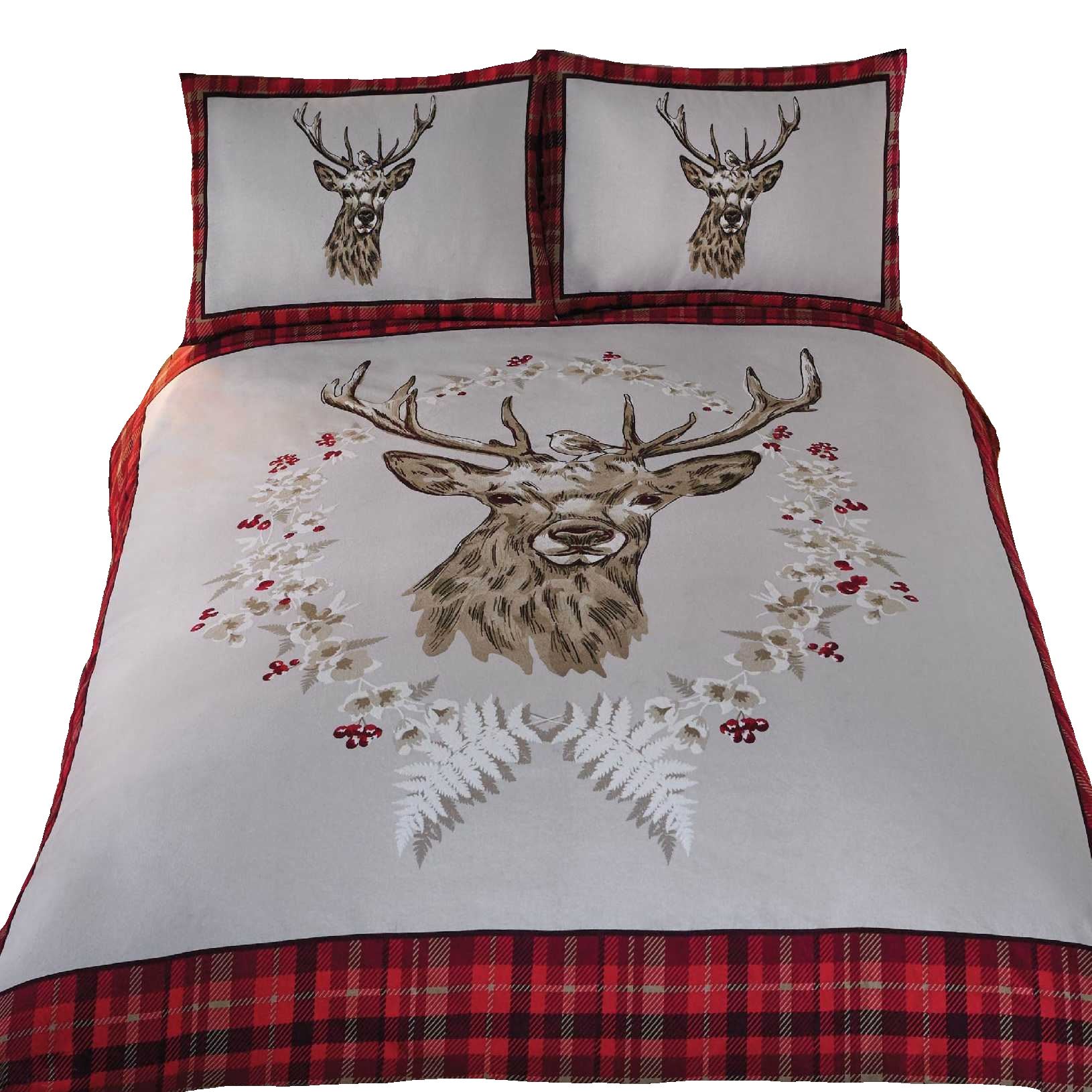 Angus Stag Flannelette Duvet Set - Picture 5 of 5