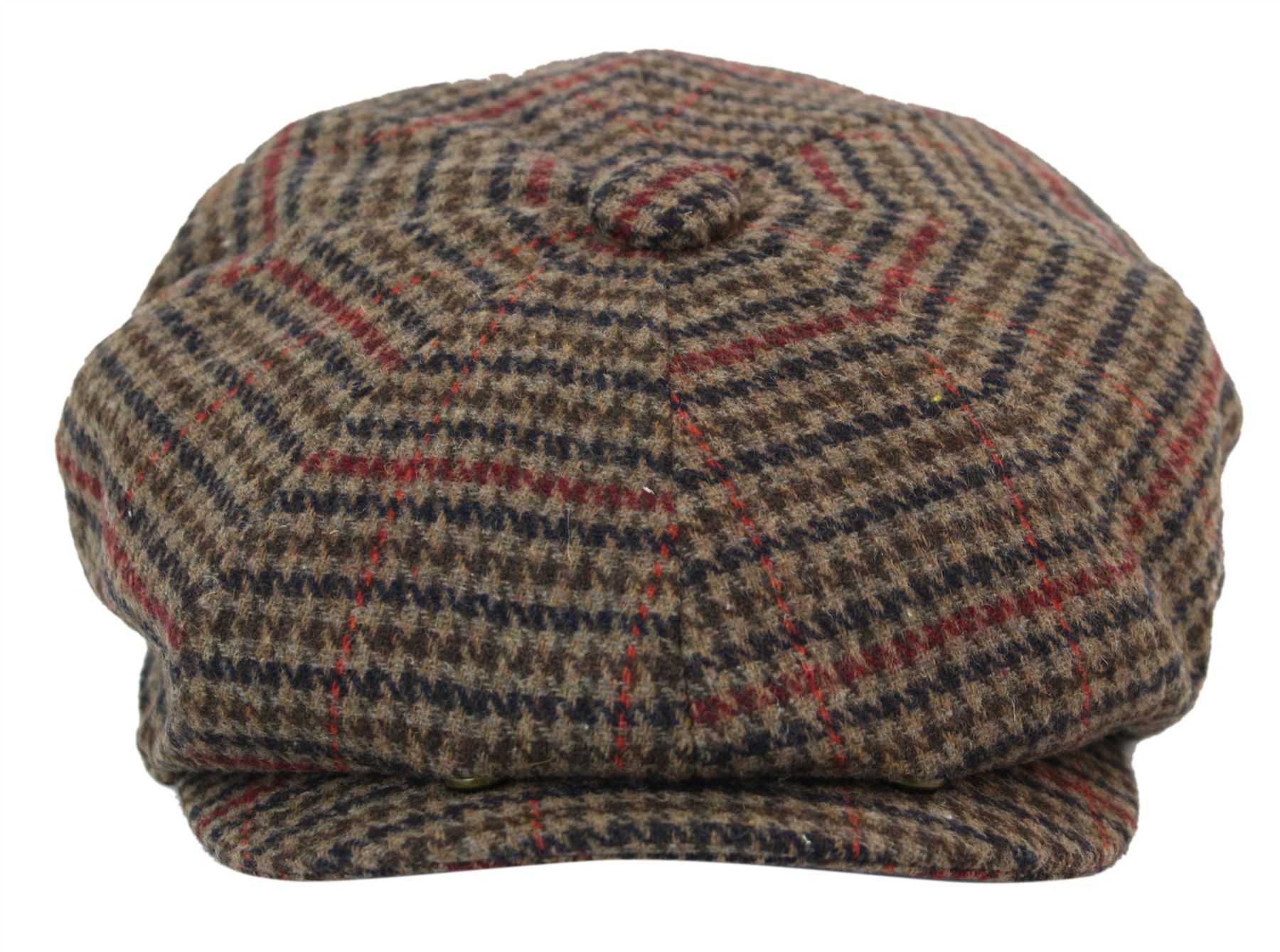 Peaky Blinders Hats For Sale Mens Wool Tweed Newsboy Cap Peaky Blinders Baker Boy Flat Check Grandad