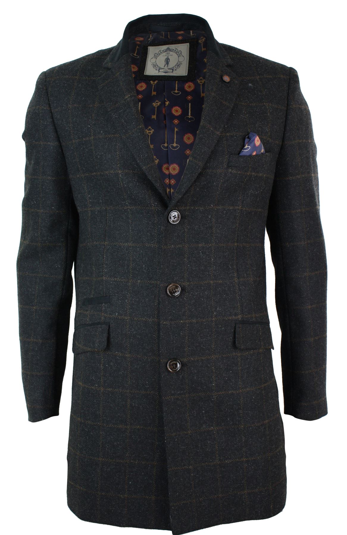 Tweed Sport Coat Men Men's Vintage Herringbone Tweed Blazer Wool