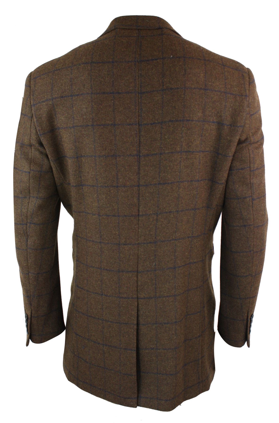 Mens Herringbone Tweed Peaky Blinders Vintage Check 3/4 Long Overcoat Jacket | eBay