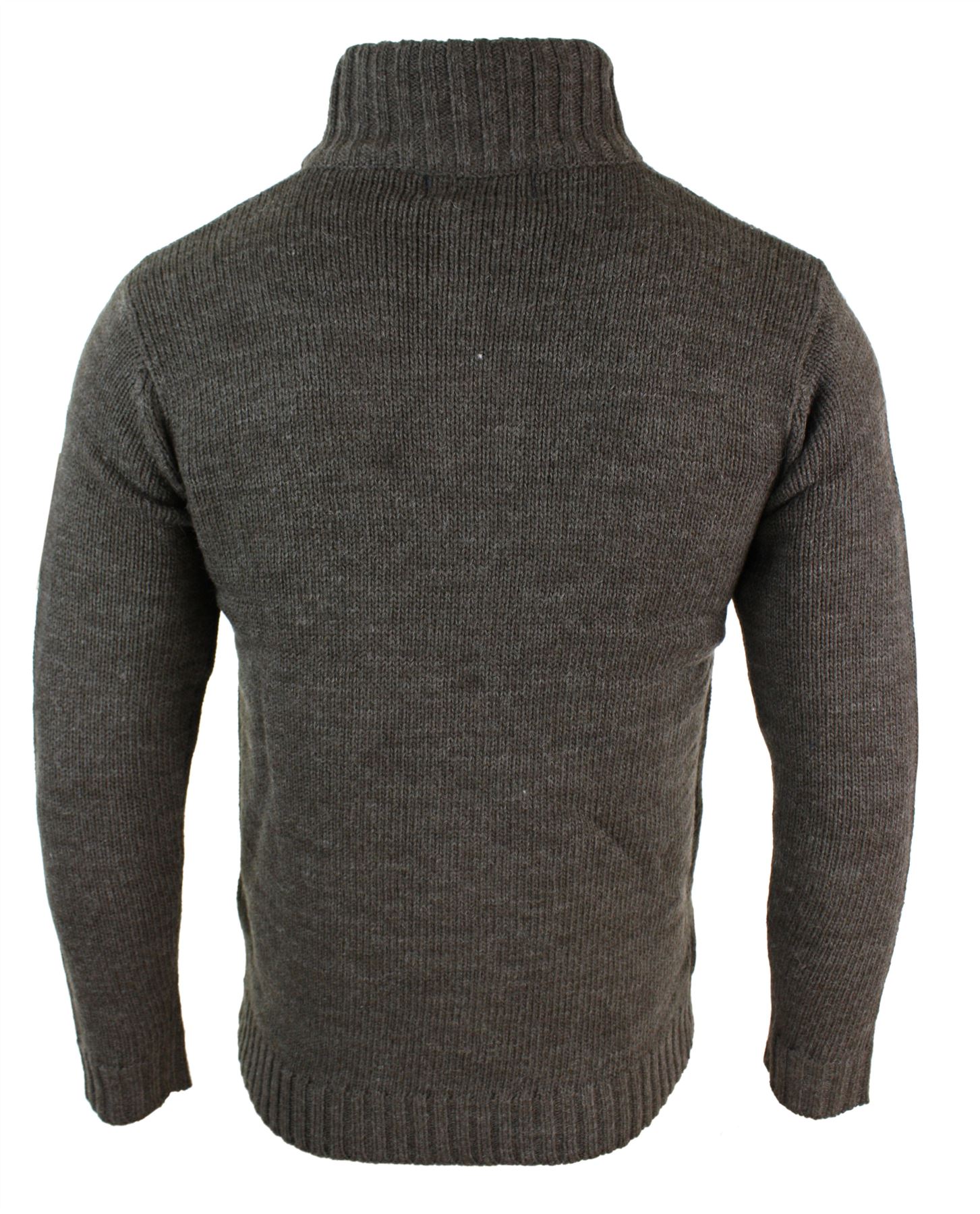 mens high neck zip jumper
