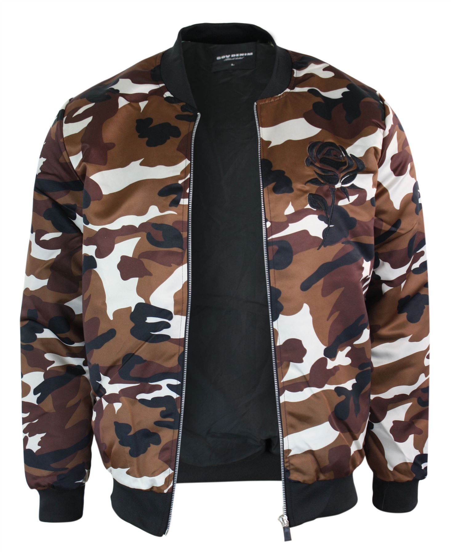 Mens Camo Camouflage MA1 Military Army Casual Slim Fit Bomber Jacket | eBay